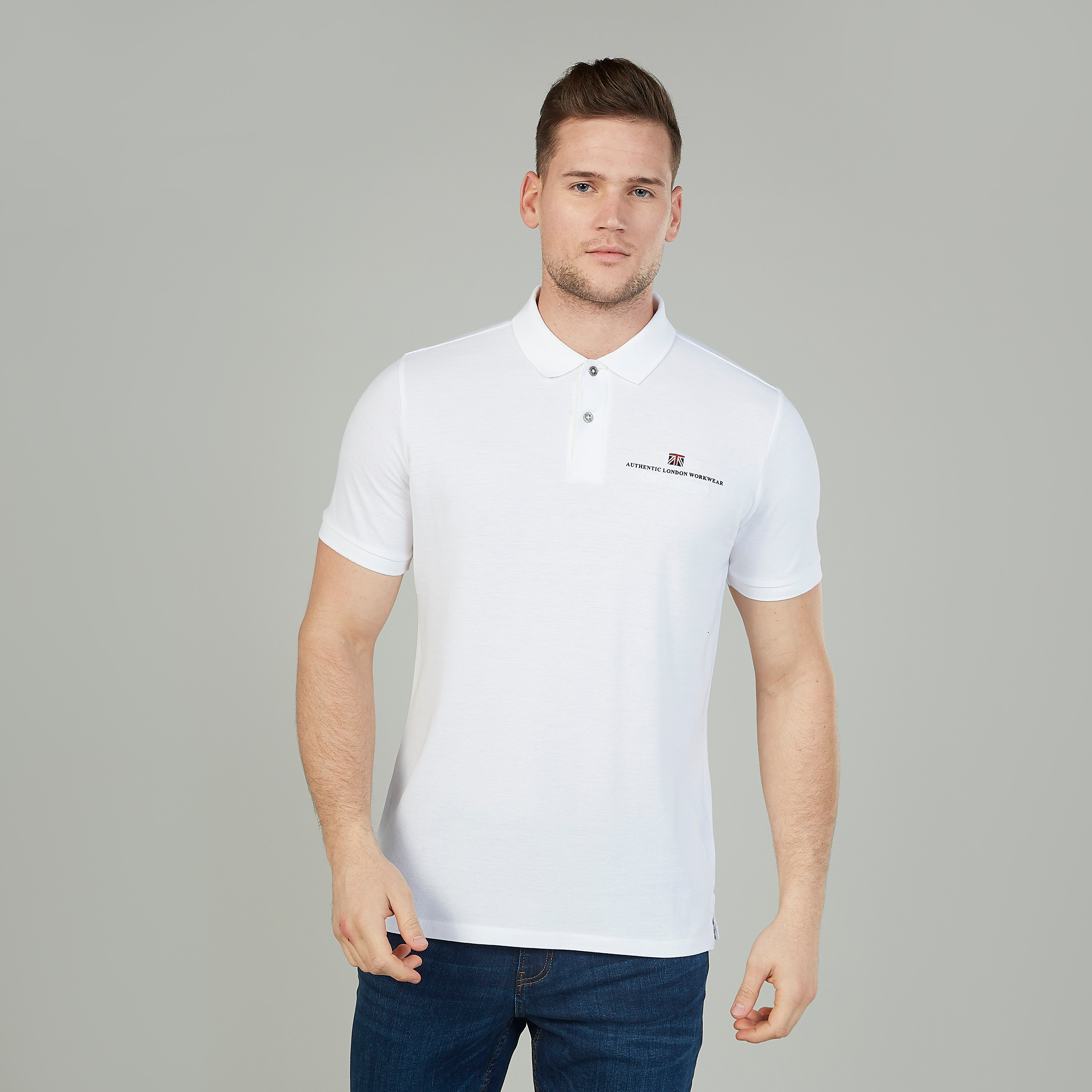 تيشيرت بولو بأكمام قصيرة وطبعات من لي كوبر-men-clothing-tshirtsandpolos-polos-image-1