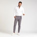 Lee Cooper Slim Fit Solid Low-Rise Chinos with Pocket Detail-Chinos-thumbnail-1