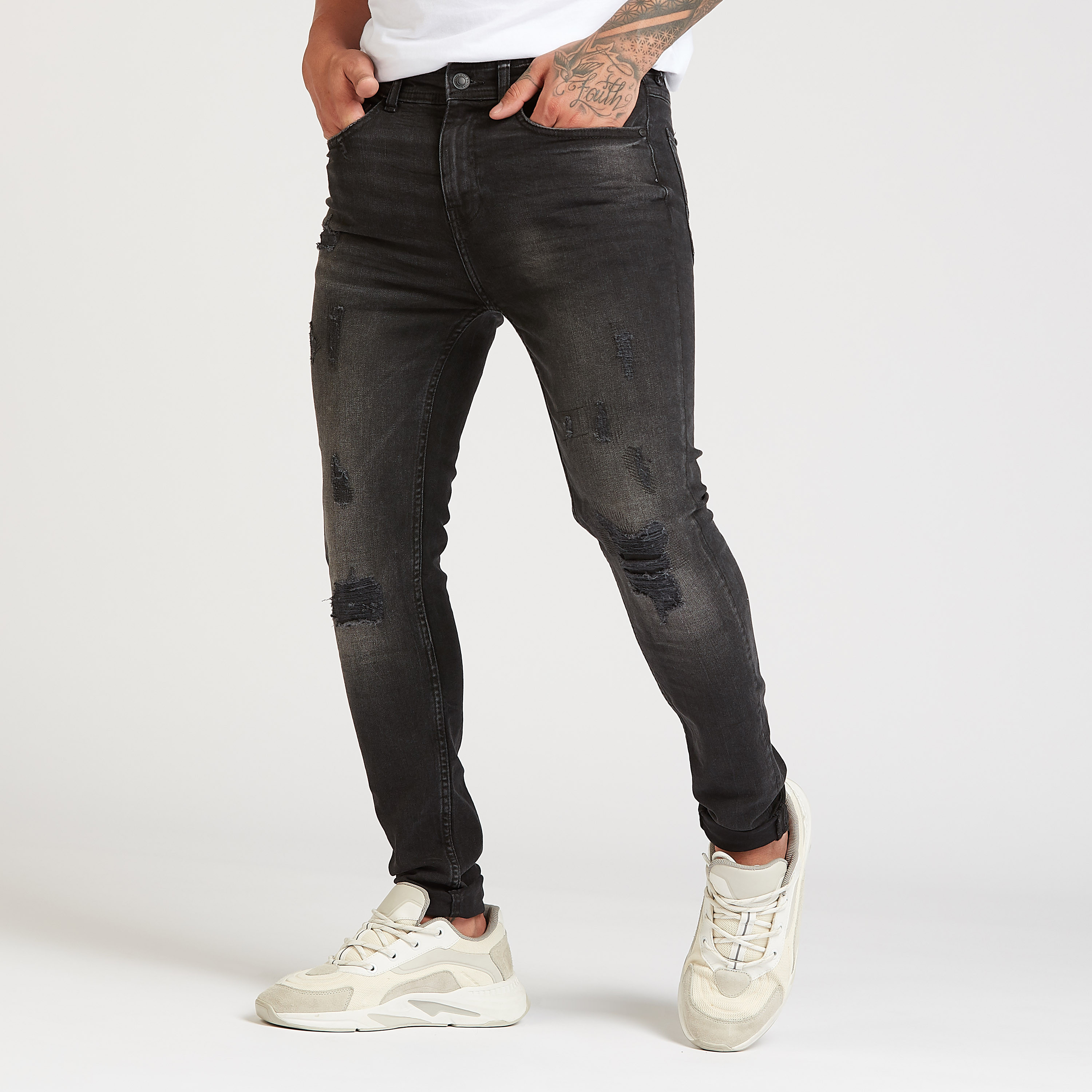 Lee ripped jeans store mens