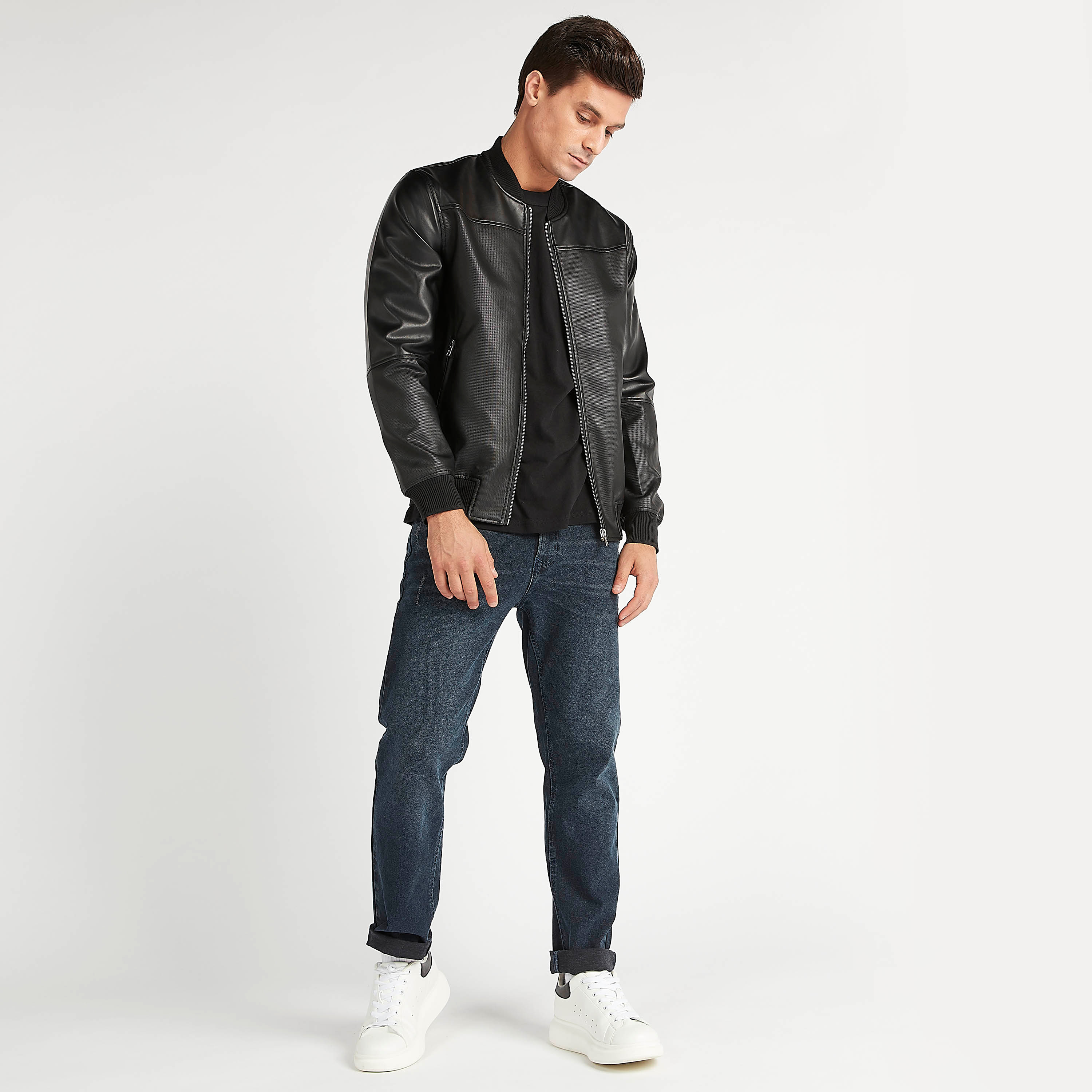 Lee cooper biker jacket hotsell