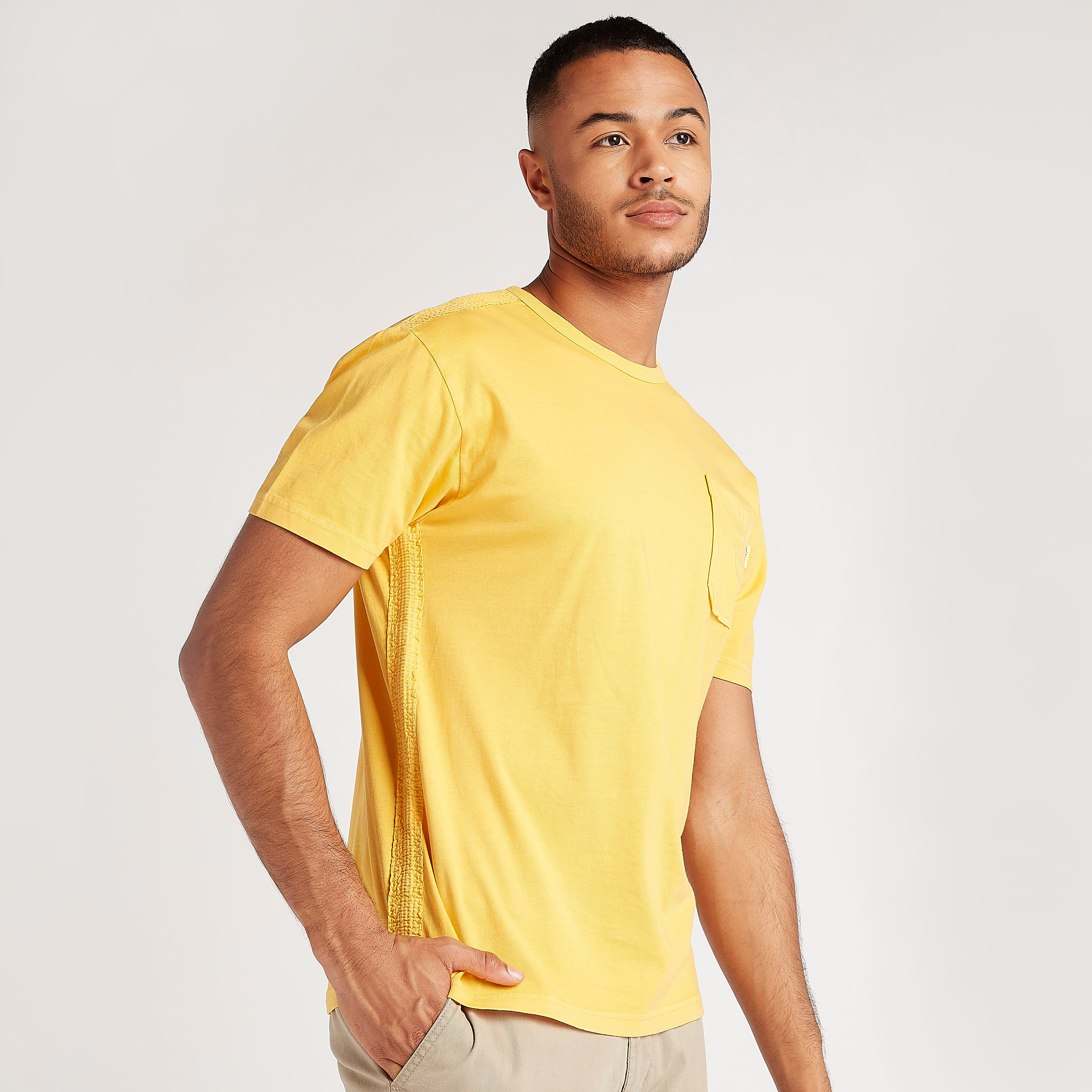 Lee cooper yellow t hot sale shirt