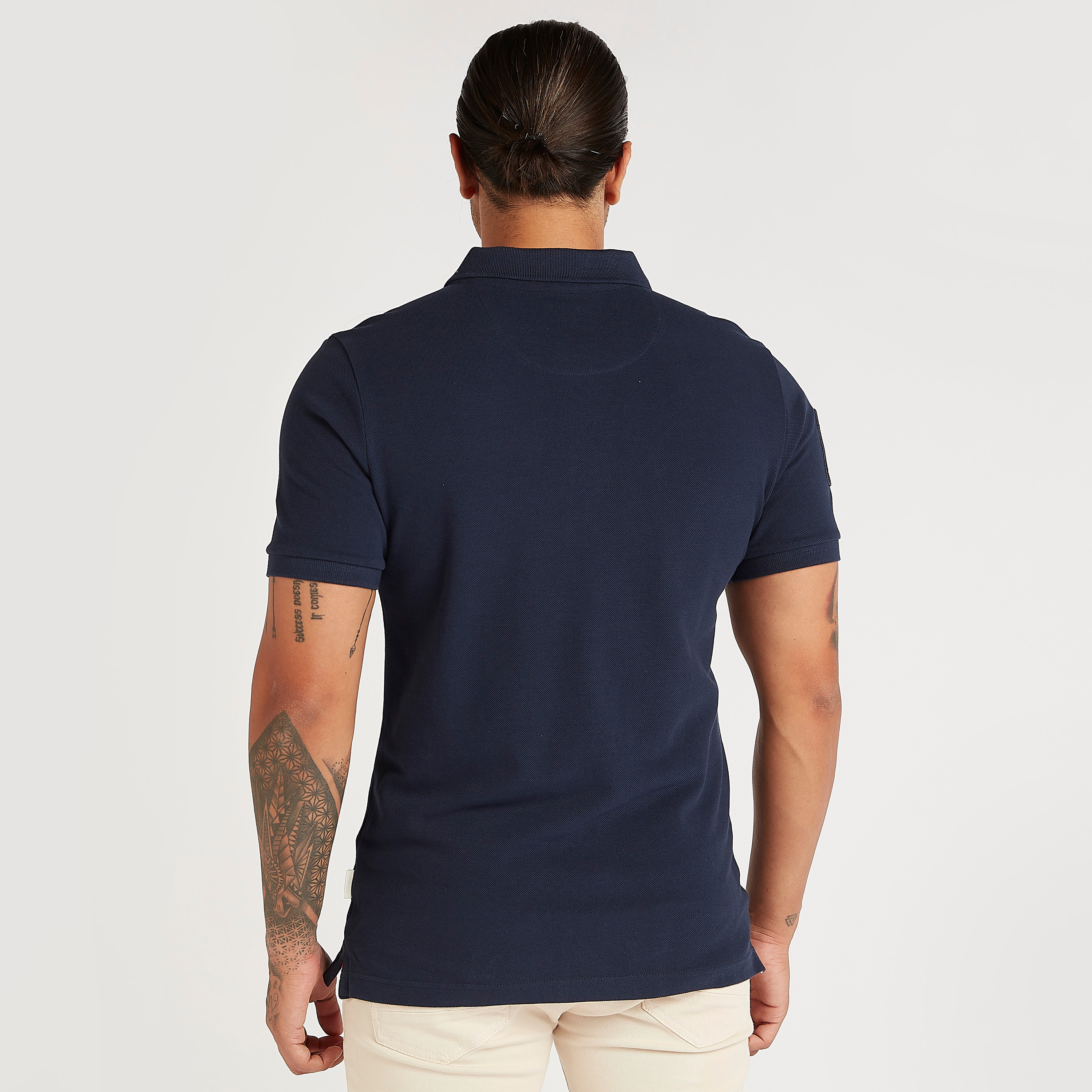 تيشيرت بولو مطرّز بأكمام قصيرة من لي كوبر-men-clothing-tshirtsandpolos-polos-image-4