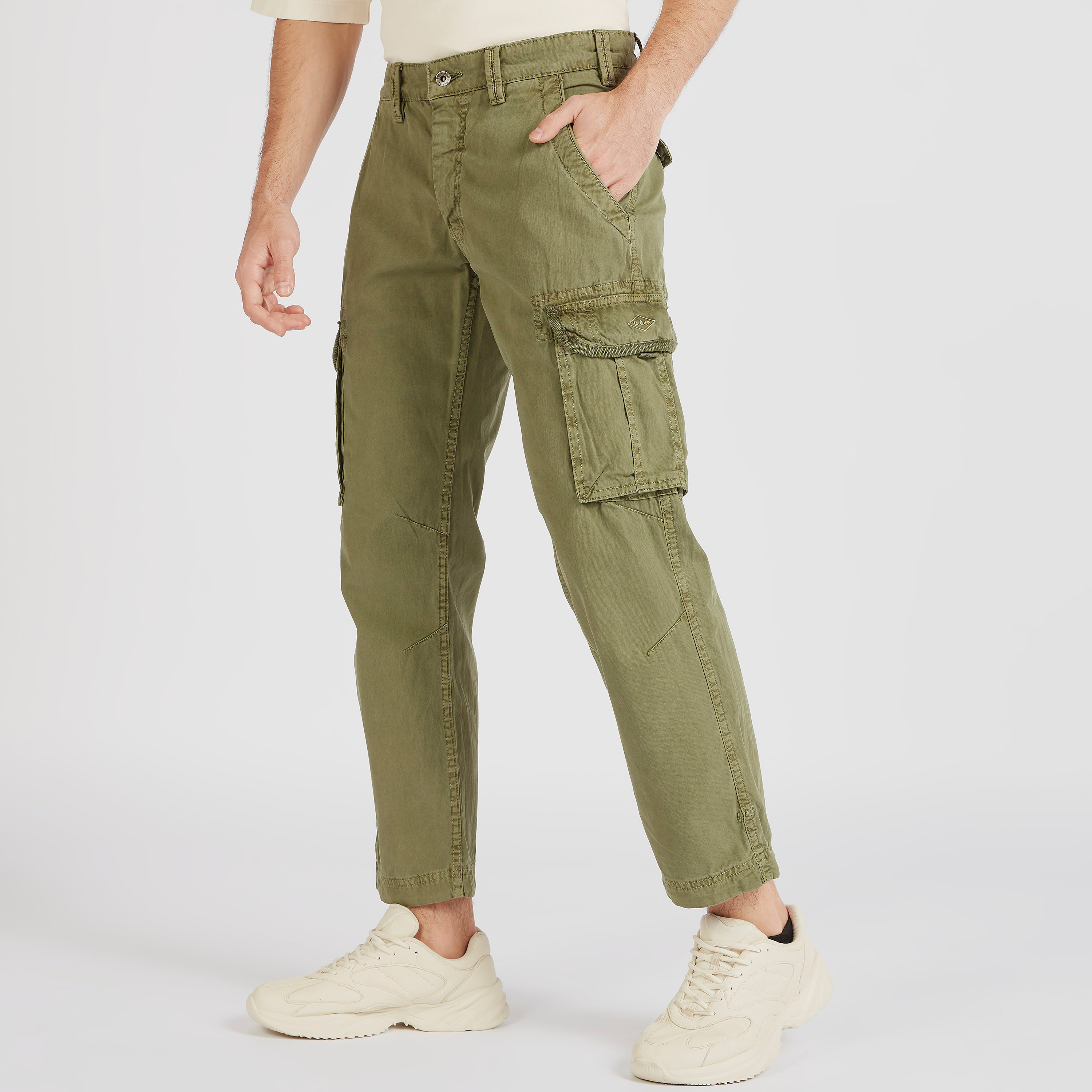 Olive Fabric trousers NEILS 9703 Lee Cooper, Men Non-denim pants | Denim  Dream E-pood