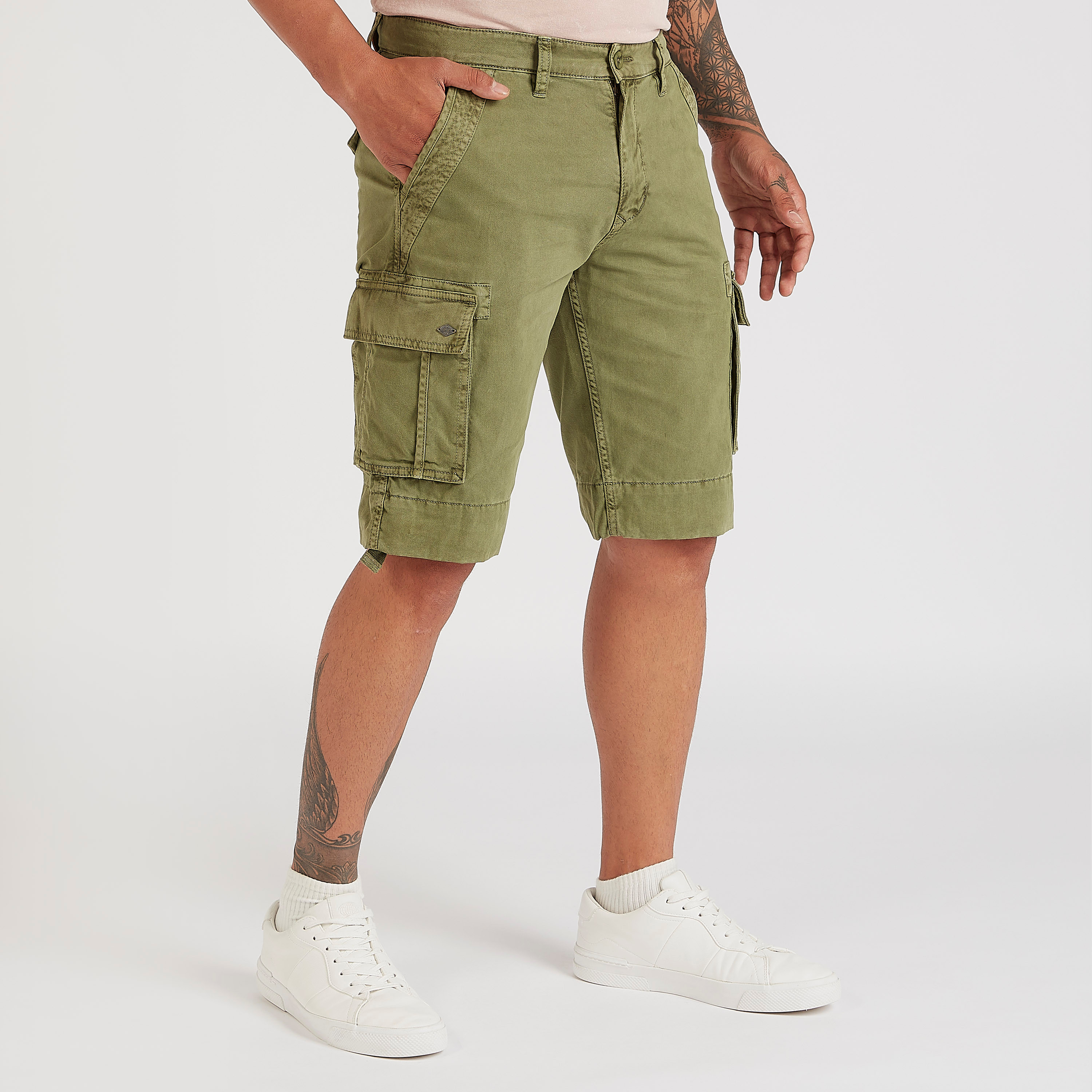 Lee regular fit mid rise shorts on sale