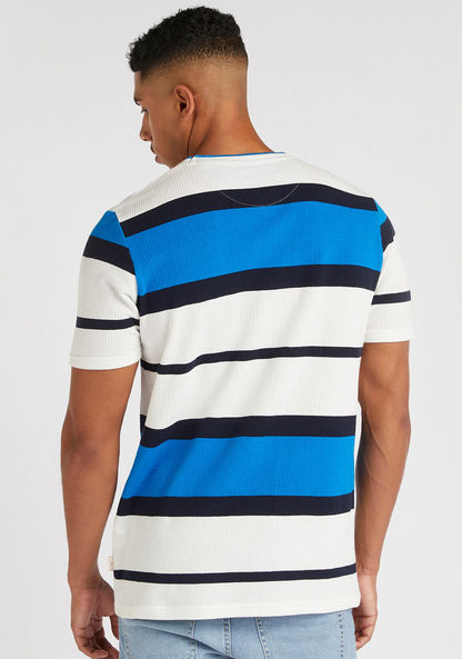 Lee Cooper Striped T-shirt with Crew Neck
