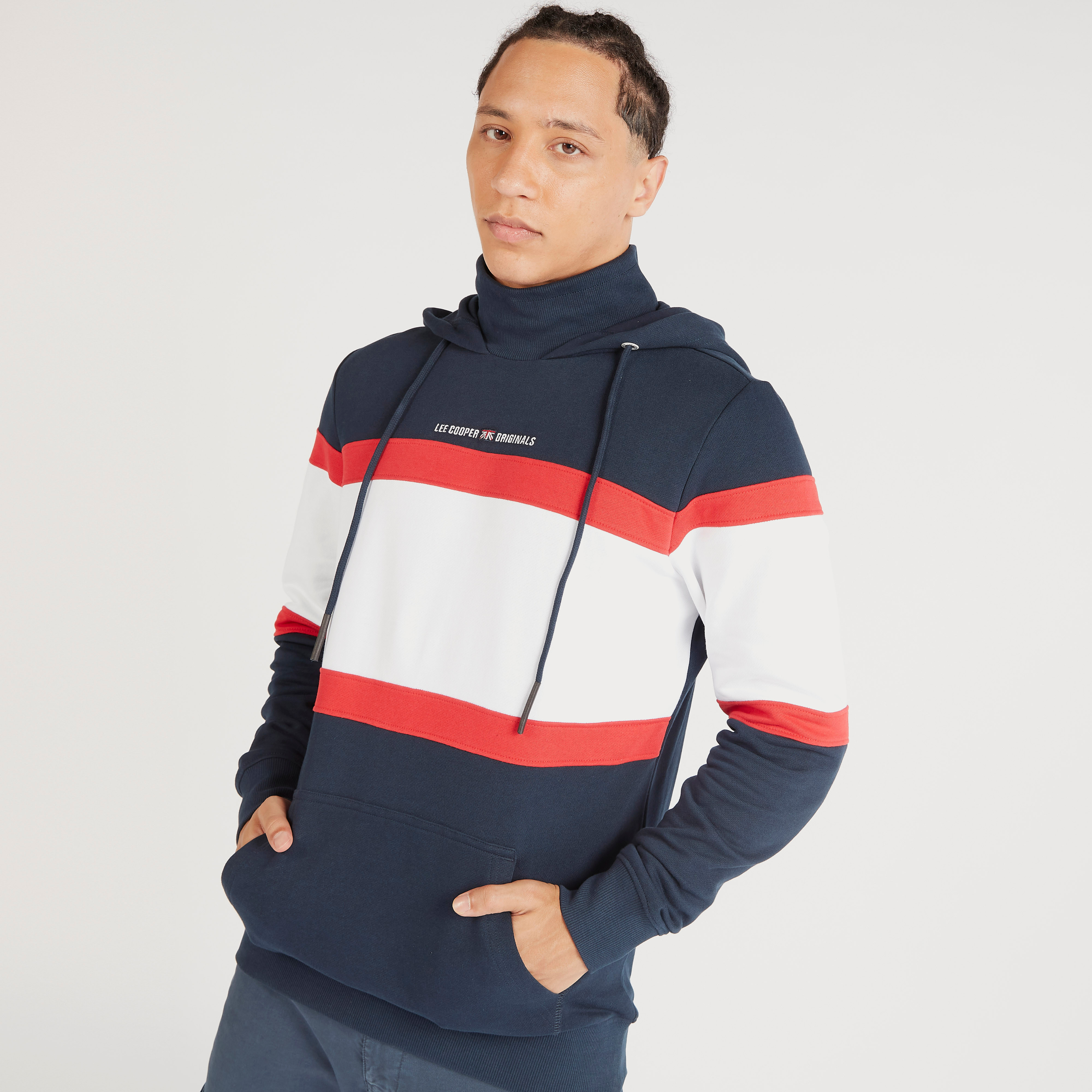 Lee cooper cut and cheap sew zip hoody mens