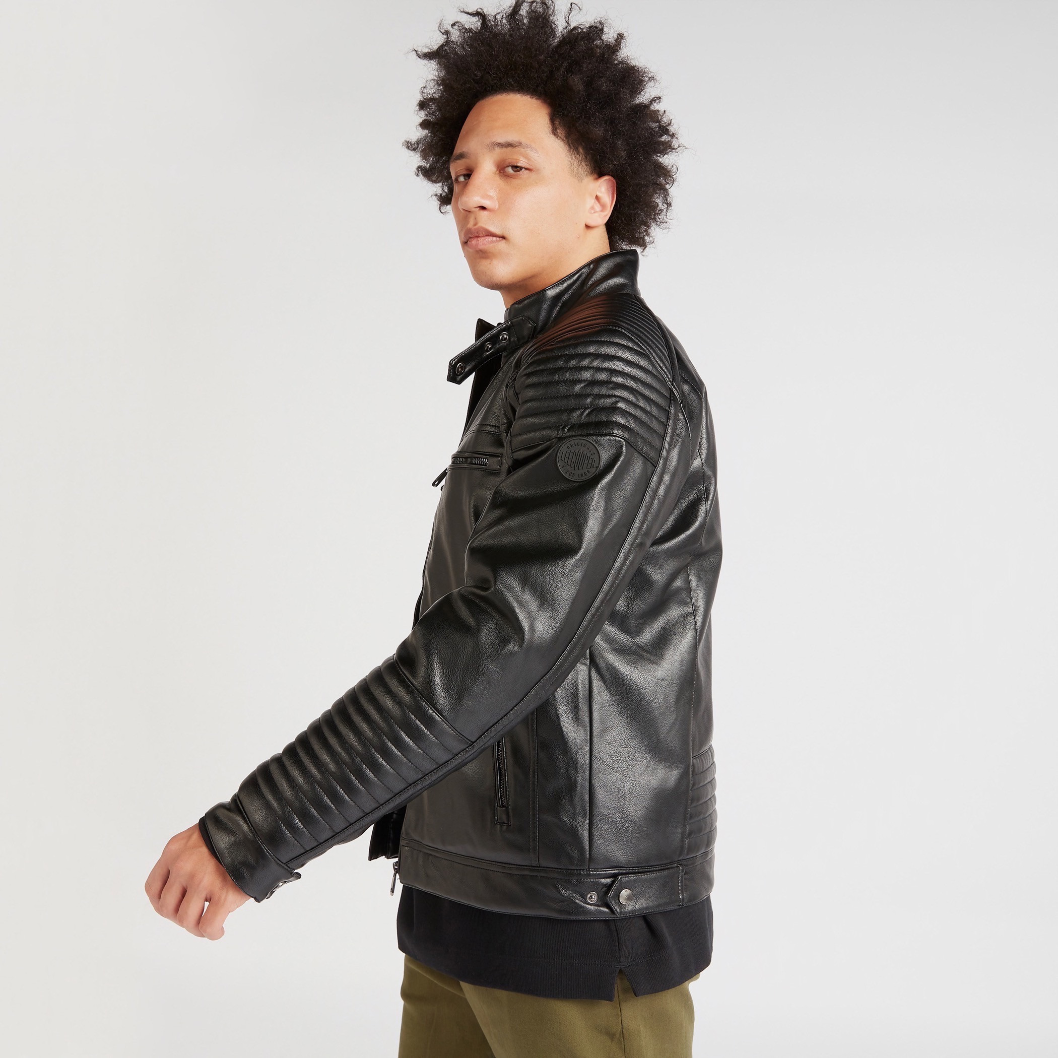 Lee cooper aop outlet textured jacket mens