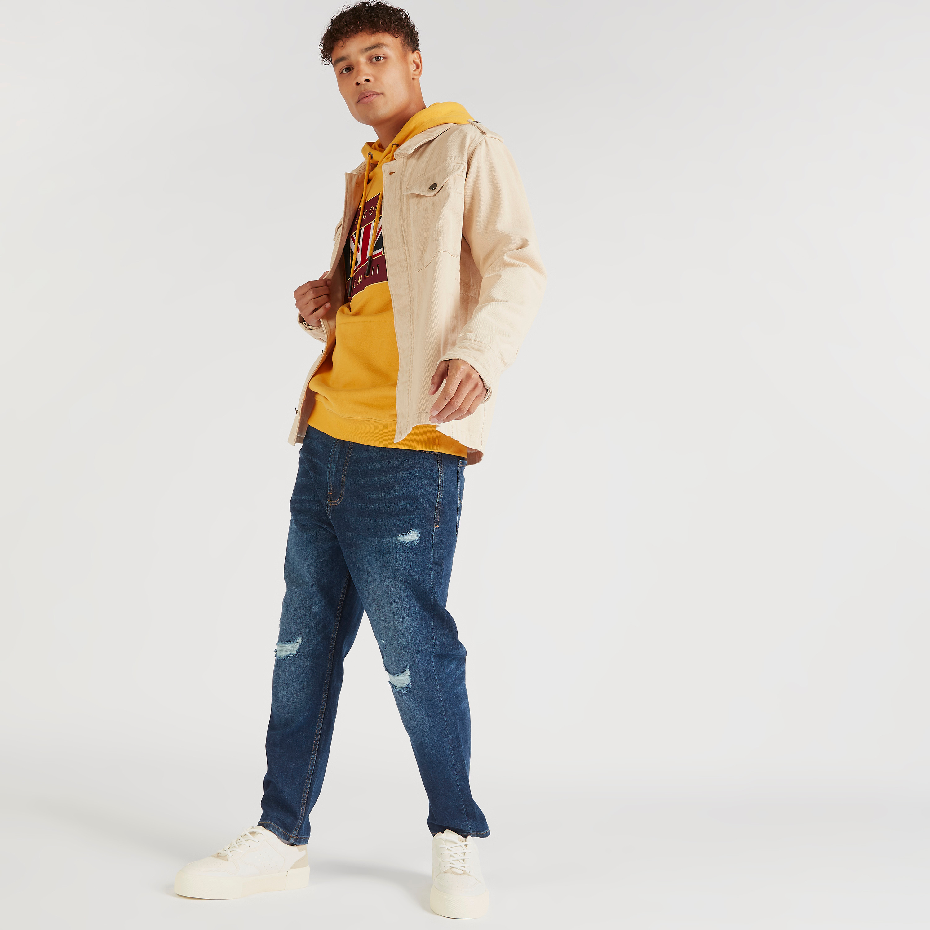Lee Cooper Solid Jacket with Pockets and Button Closure-men-clothing-jacketsandblazers-jackets-image-8