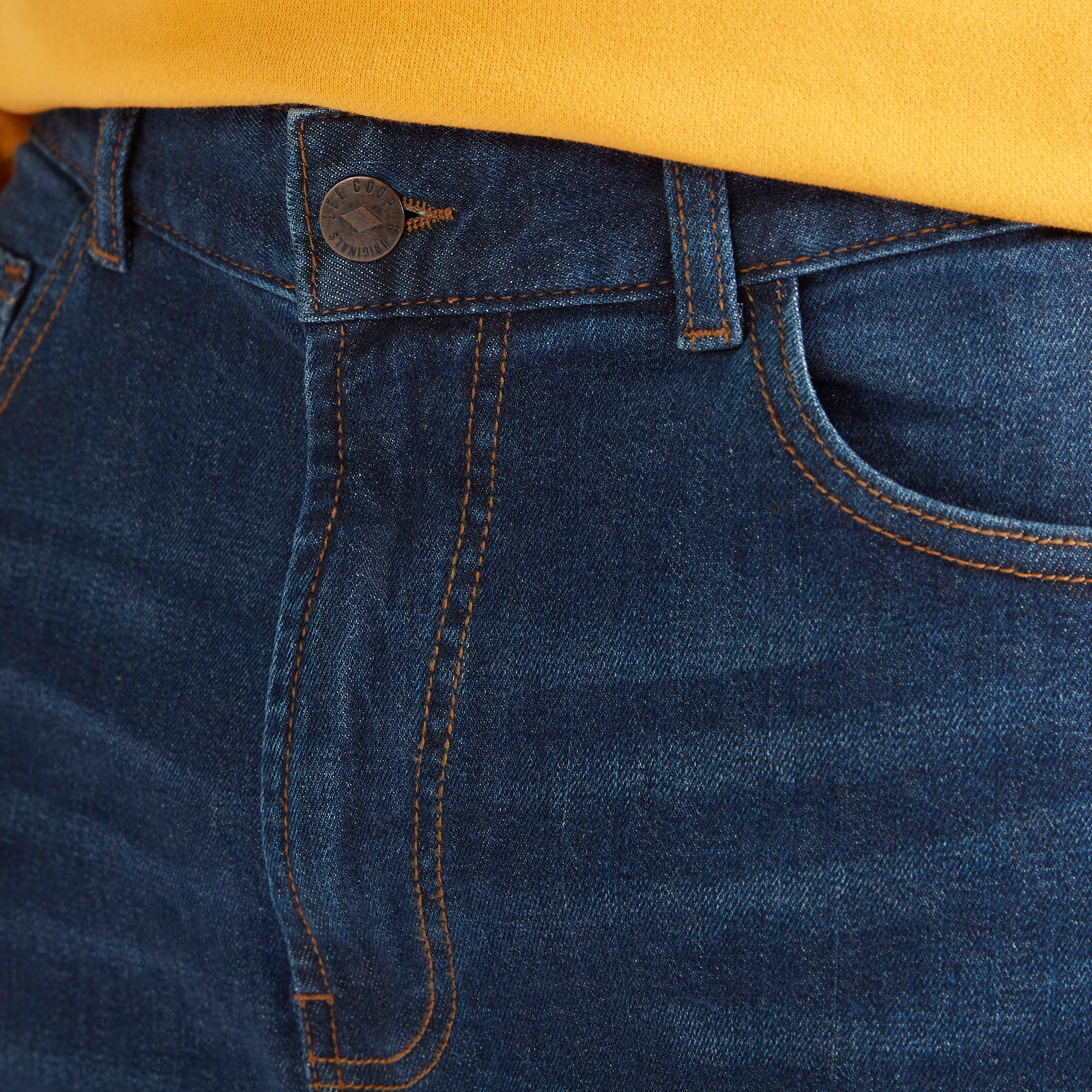 بنطلون جينز مُمزق بارز الملمس وجيوب من لي كوبر-men-clothing-jeans-image-3