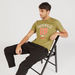 Lee Cooper Printed Crew Neck T-shirt with Short Sleeves-T Shirts-thumbnail-0