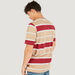 Lee Cooper Striped Crew Neck T-shirt with Short Sleeves-T Shirts-thumbnail-3