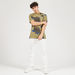 Lee Cooper Printed Crew Neck T-shirt with Short Sleeves-T Shirts-thumbnailMobile-1