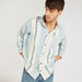 Lee Cooper Twill Striped Shirt with Long Sleeves and Chest Pocket-Shirts-thumbnail-0