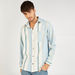 Lee Cooper Twill Striped Shirt with Long Sleeves and Chest Pocket-Shirts-thumbnail-2