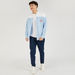 Lee Cooper Colourblock Shirt with Chest Pocket and Long Sleeves-Shirts-thumbnail-1
