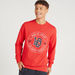 Lee Cooper Printed Crew Neck Sweatshirt with Long Sleeves-Sweatshirts-thumbnailMobile-0