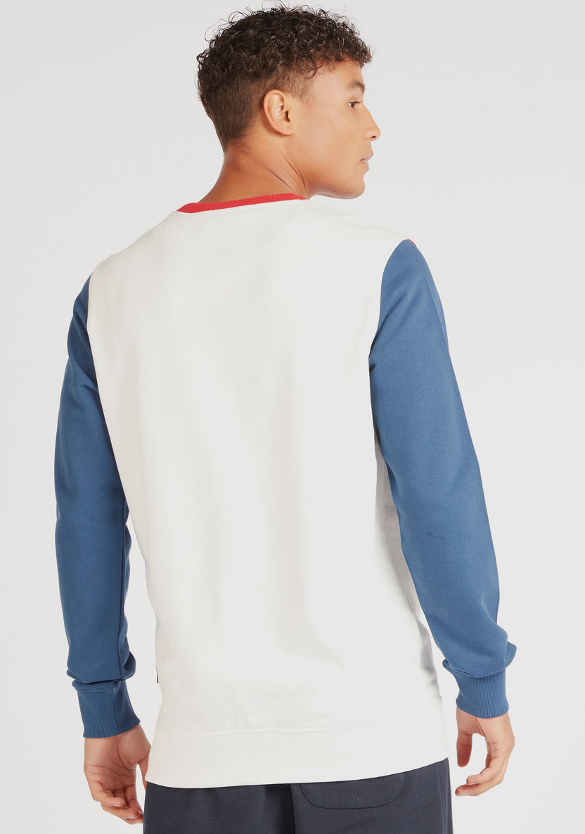 Lee Cooper Printed Sweatshirt with Long Sleeves and Crew Neck-Sweatshirts-image-3