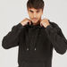 Lee Cooper Solid Hooded Sweatshirt with Long Sleeves-Sweatshirts-thumbnail-2