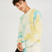 Lee Cooper Tie Dye Print Sweatshirt with Crew Neck and Long Sleeves-Sweatshirts-thumbnailMobile-0
