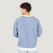 Lee Cooper Printed Crew Neck Denim Sweatshirt with Long Sleeves-Sweatshirts-thumbnailMobile-3