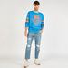 Lee Cooper Printed Crew Neck Sweatshirt with Long Sleeves-Sweatshirts-thumbnail-1