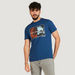 Lee Cooper Printed T-shirt with Short Sleeves and Crew Neck-T Shirts-thumbnail-0