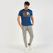 Lee Cooper Printed T-shirt with Short Sleeves and Crew Neck-T Shirts-thumbnailMobile-1