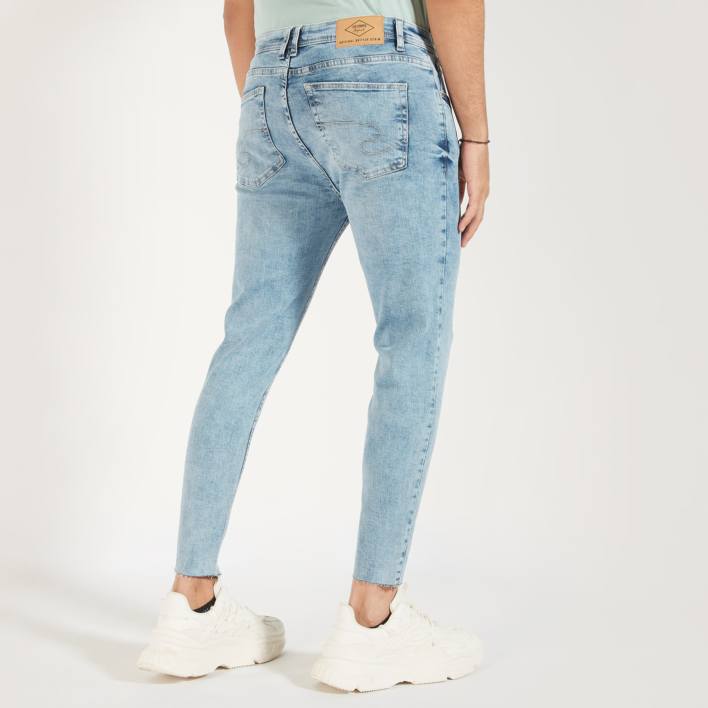 Lee Cooper Solid Mid-Rise Jeans with Button Closure-men-clothing-jeans-image-4