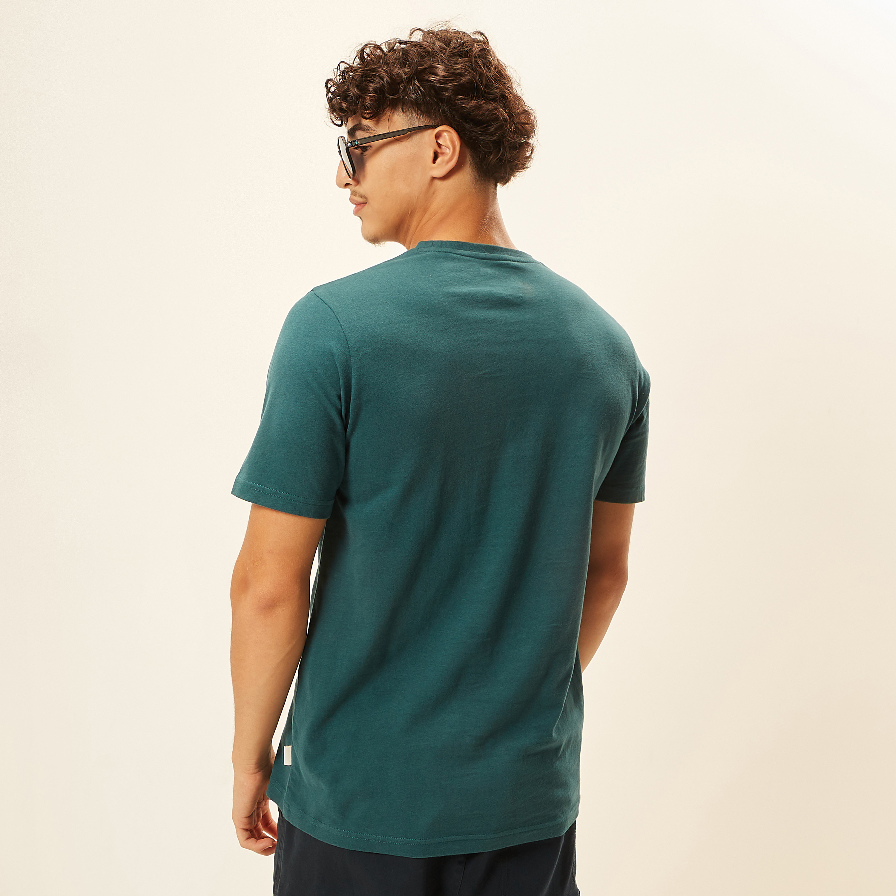 Lee Cooper Embossed T-shirt with Crew Neck and Short Sleeves-men-clothing-tshirtsandpolos-tshirts-image-16