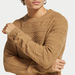 Lee Cooper Textured Sweater with Crew Neck and Long Sleeves-Sweaters-thumbnail-3