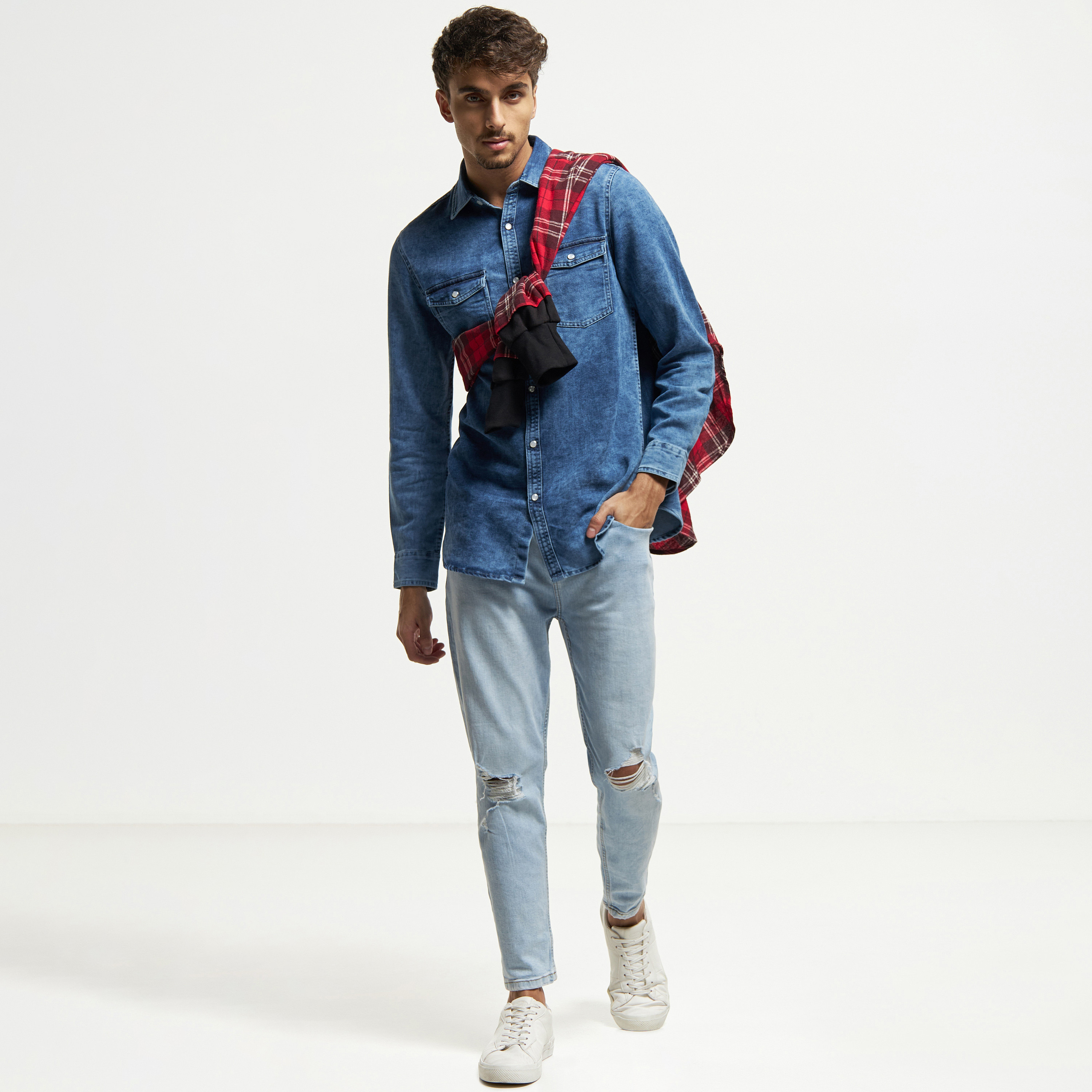 Jeans and best sale shirt mens