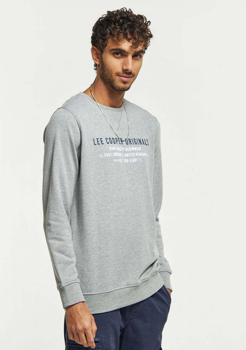 Buy Men's Lee Cooper Printed Sweatshirt with Long Sleeves and Crew Neck ...