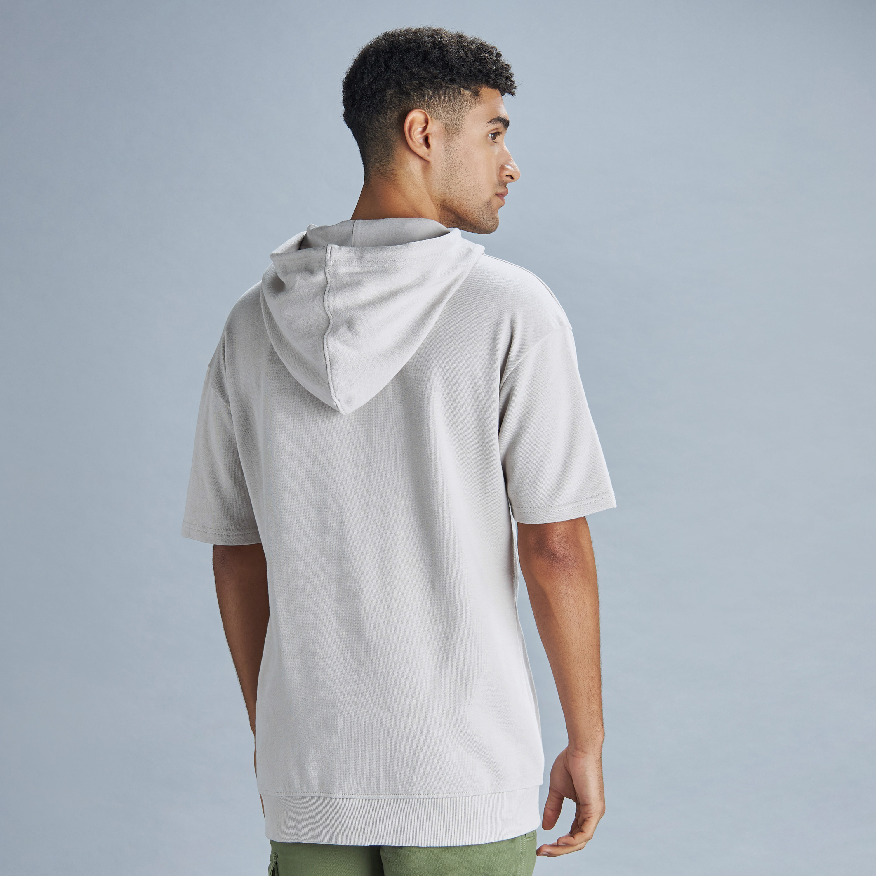 Hooded short store sleeve shirt