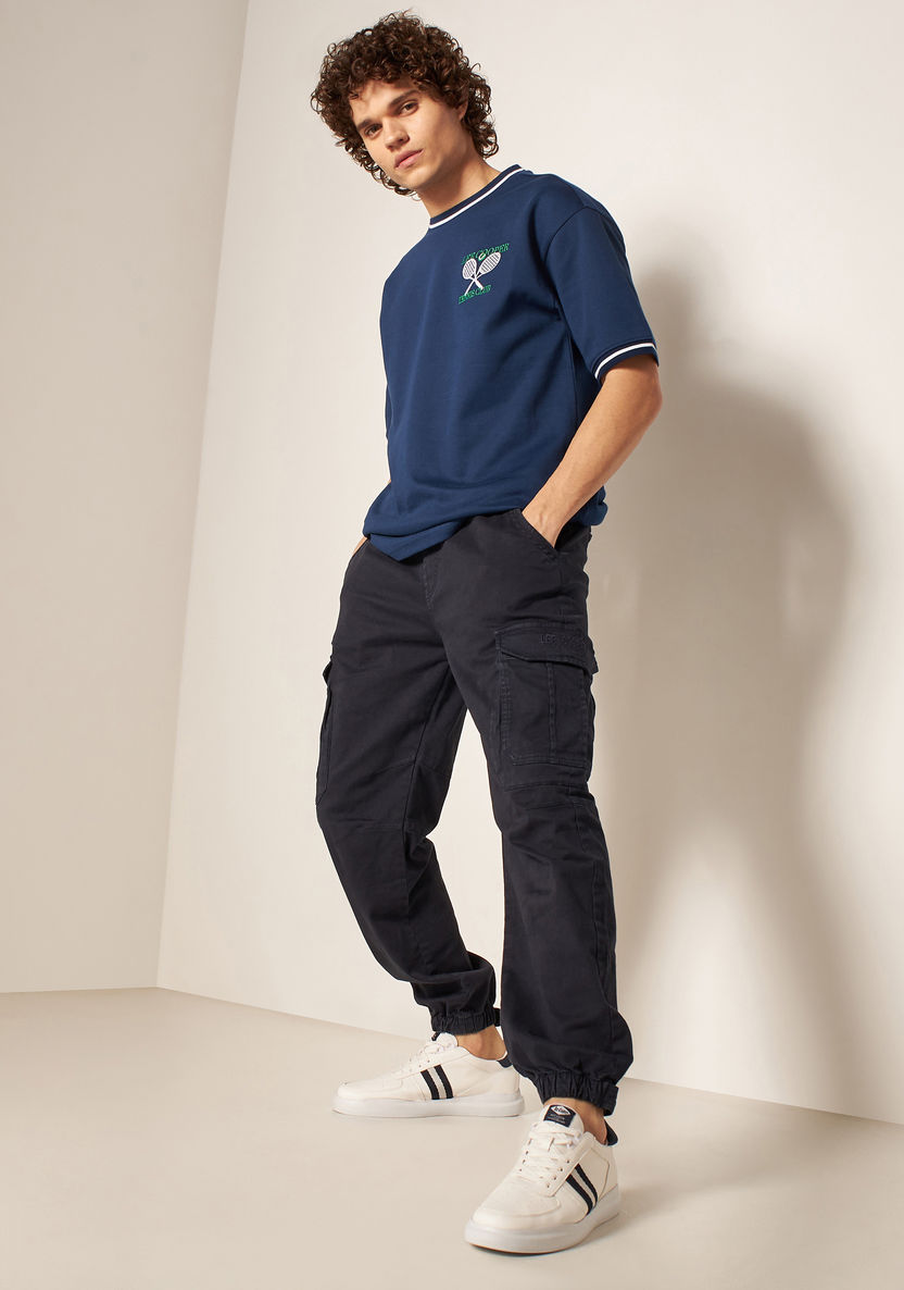 Buy Lee Cooper Solid Relaxed Fit Cargo Joggers | Splash UAE