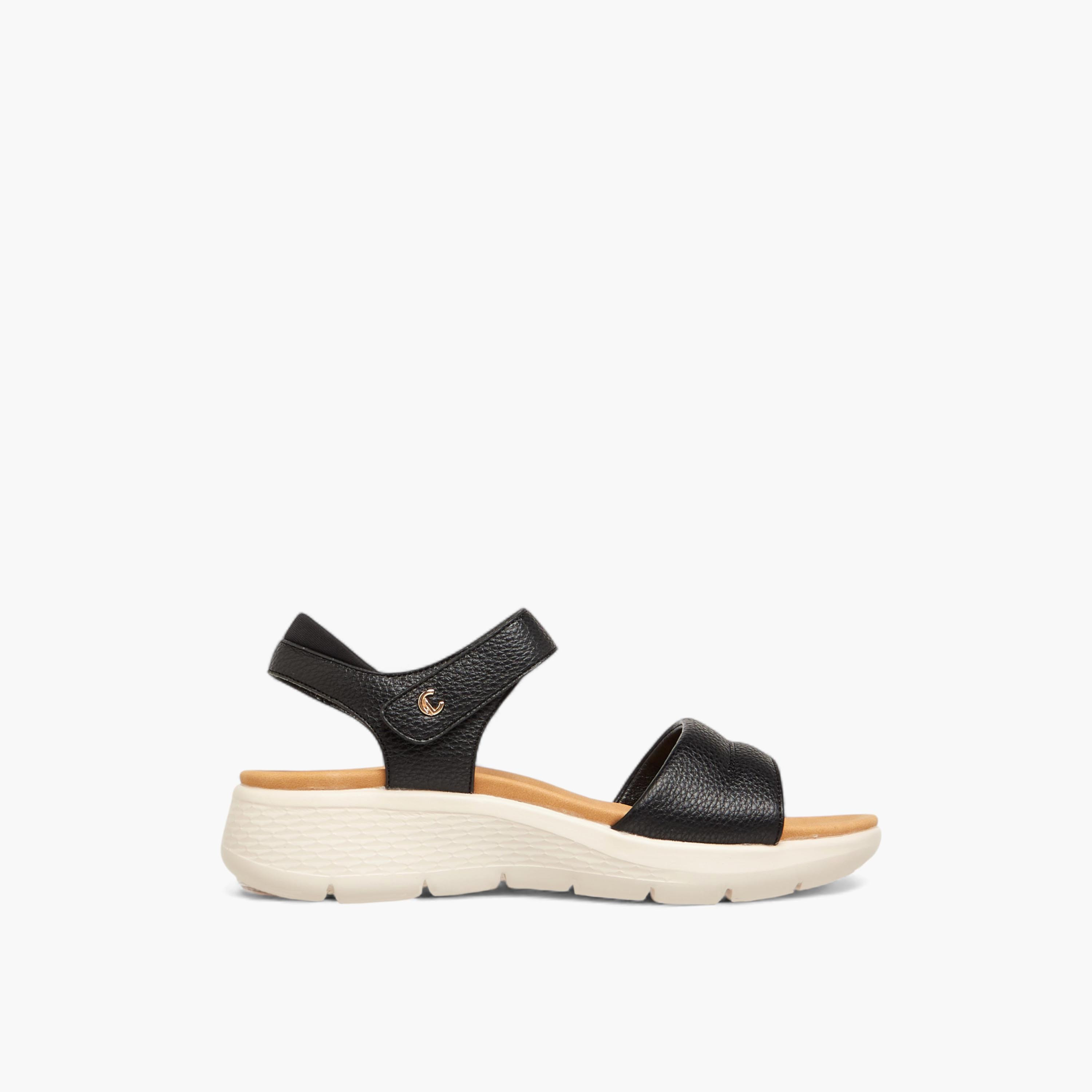 صندل سادة بشريط إغلاق لاصق من لو كونفورت-women-shoes-sandals-heeled-image-2