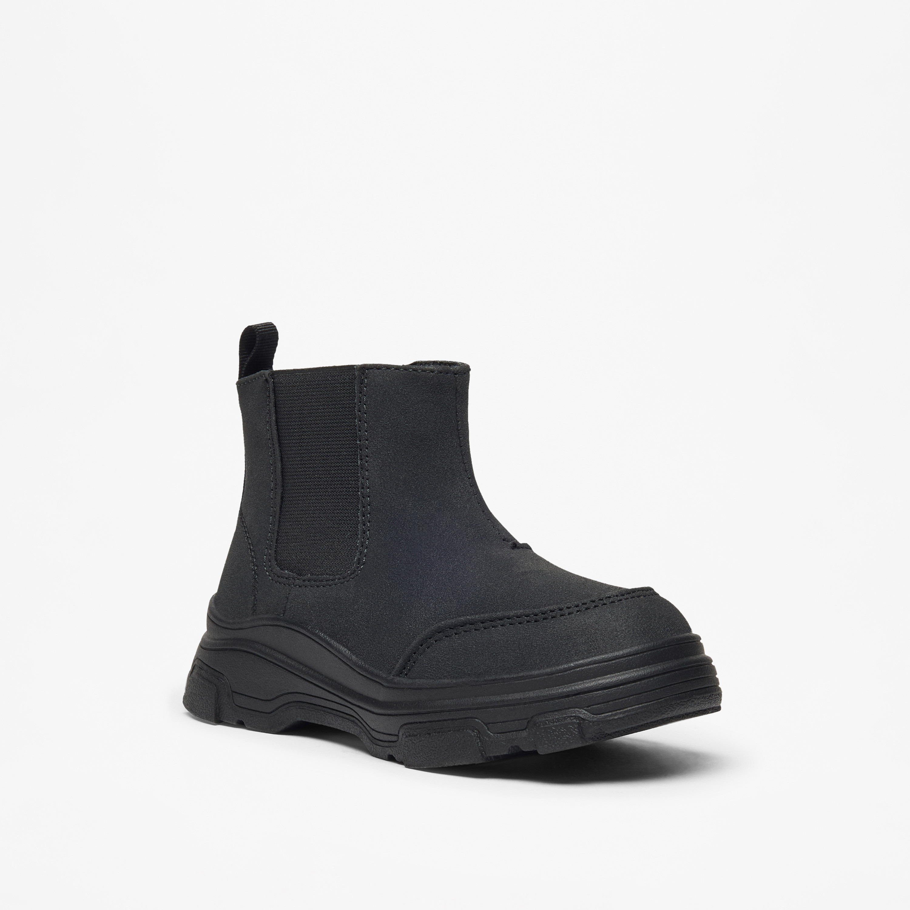 LBL by Shoexpress Solid High Cut Boots with Zip Closure-boys-shoes-boots-image-1