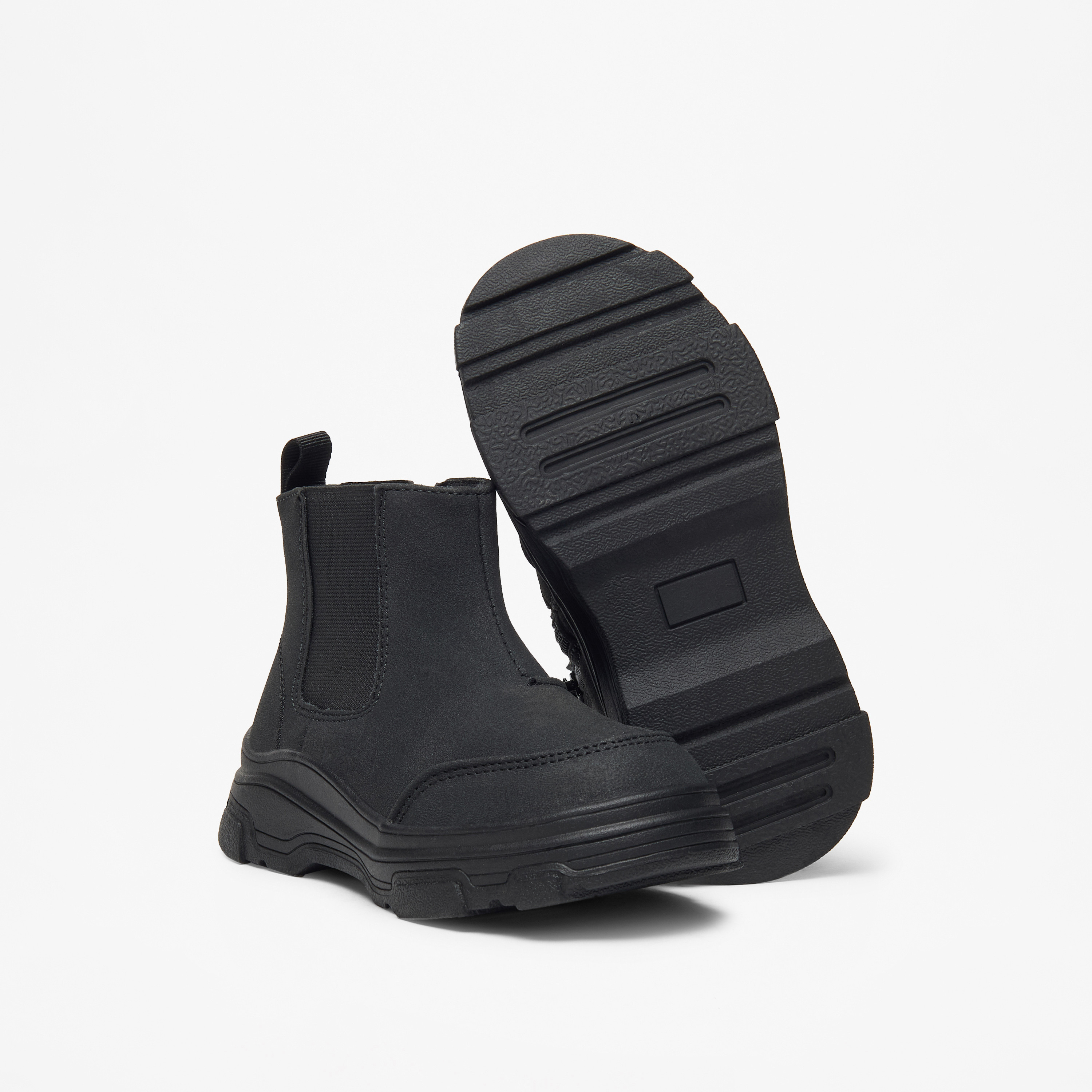 LBL by Shoexpress Solid High Cut Boots with Zip Closure-boys-shoes-boots-image-9