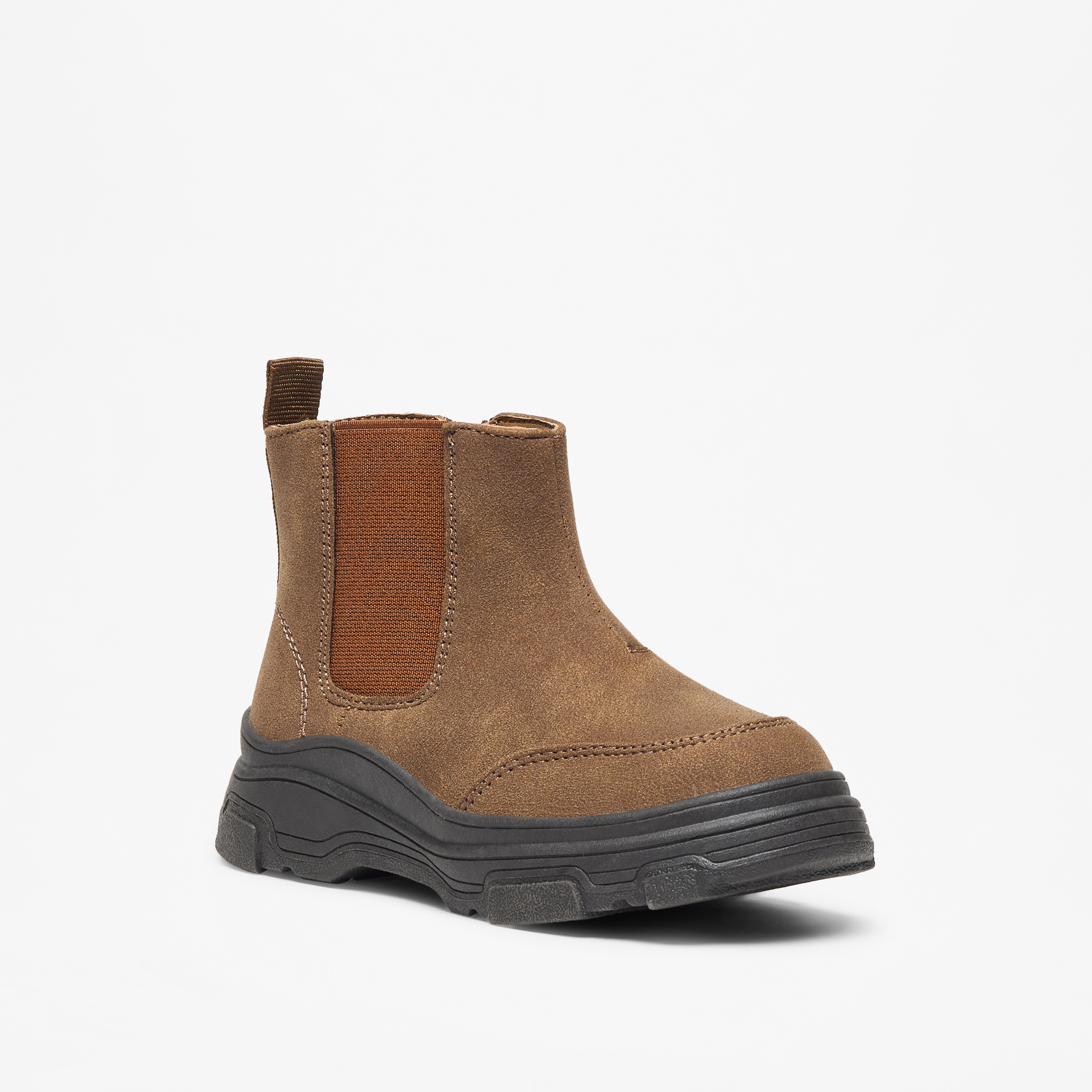 LBL by Shoexpress Solid High Cut Boots with Zip Closure-boys-shoes-boots-image-1
