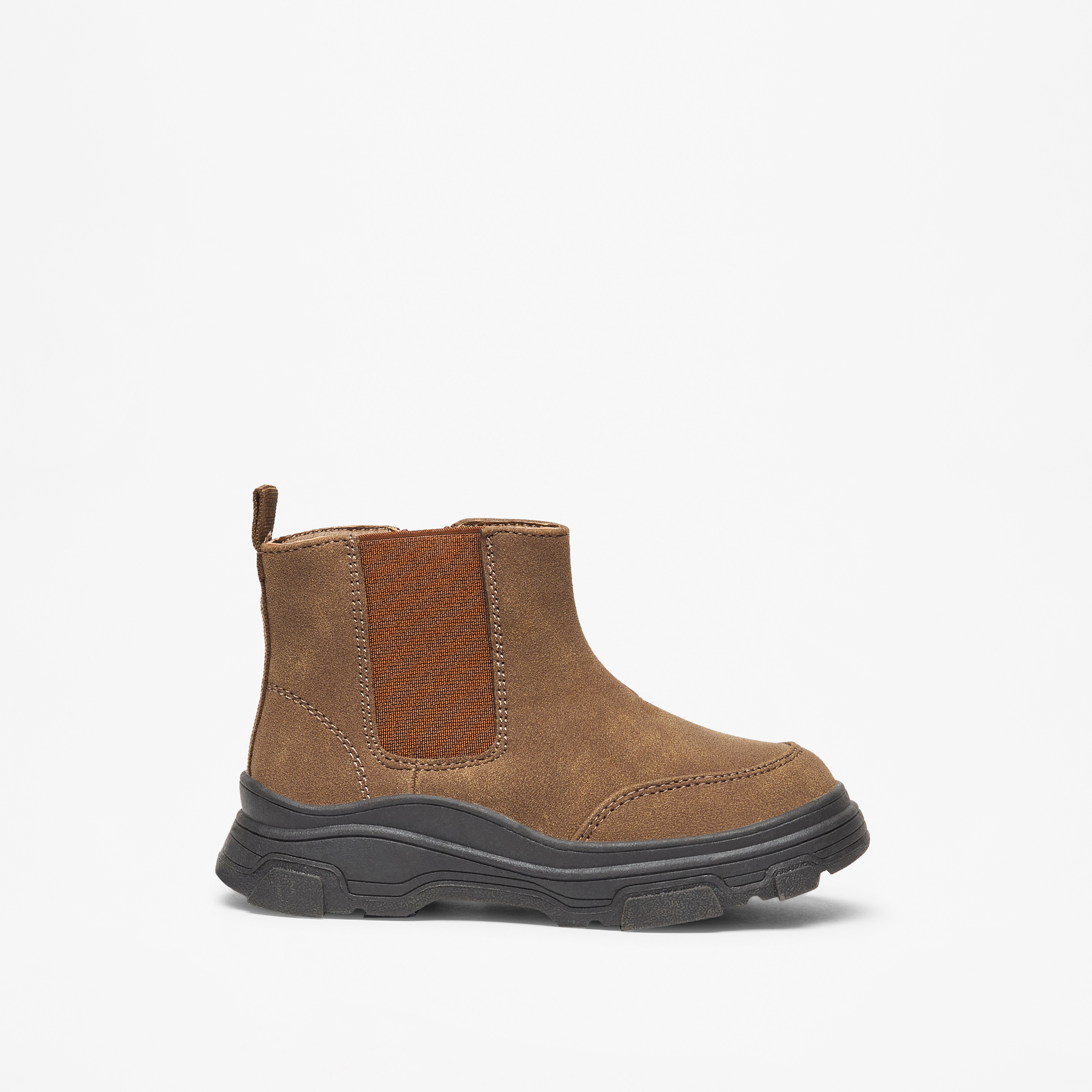 LBL by Shoexpress Solid High Cut Boots with Zip Closure-boys-shoes-boots-image-2