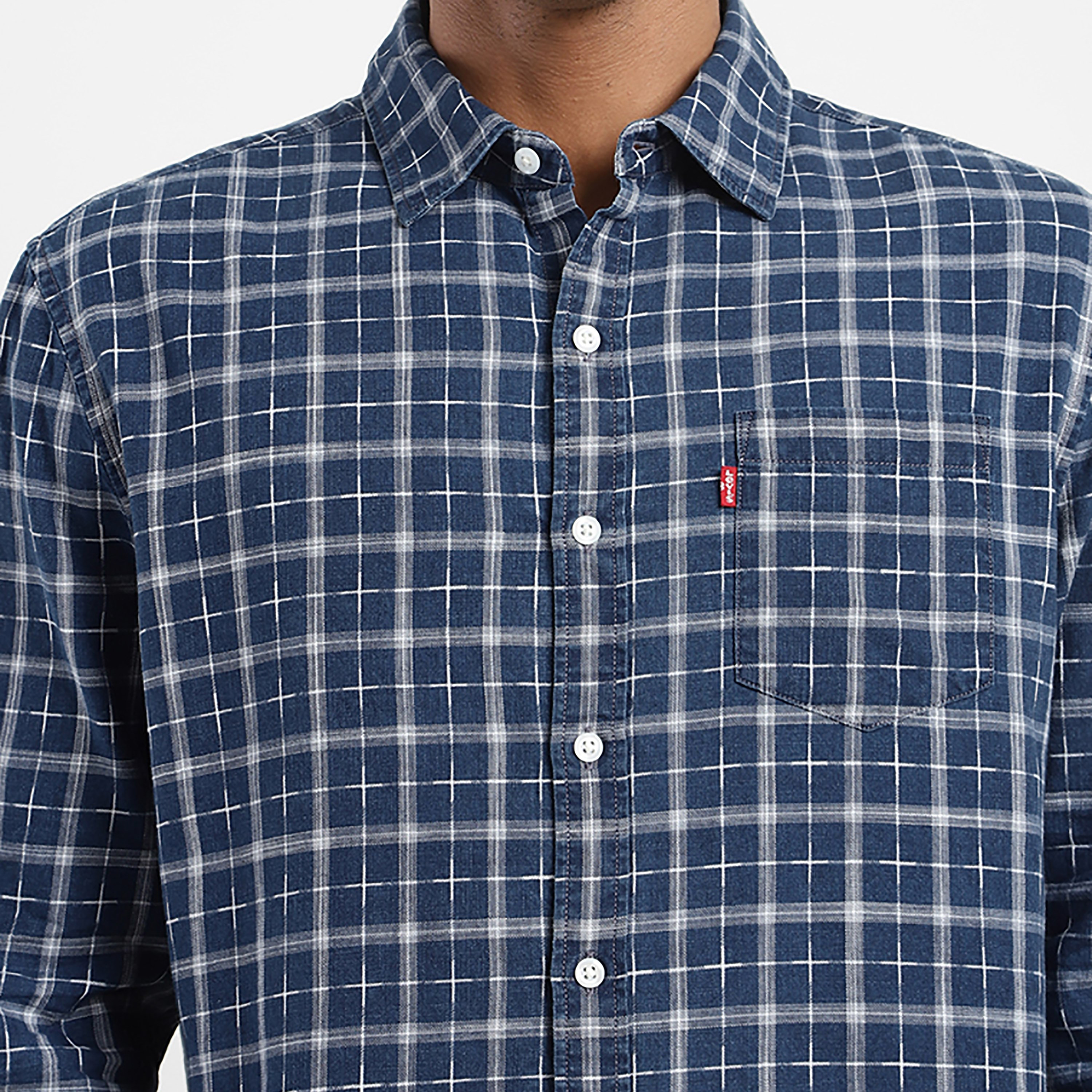 Levi's Checked Slim Fit Long Sleeves Casual Shirt-men-clothing-shirts-image-2