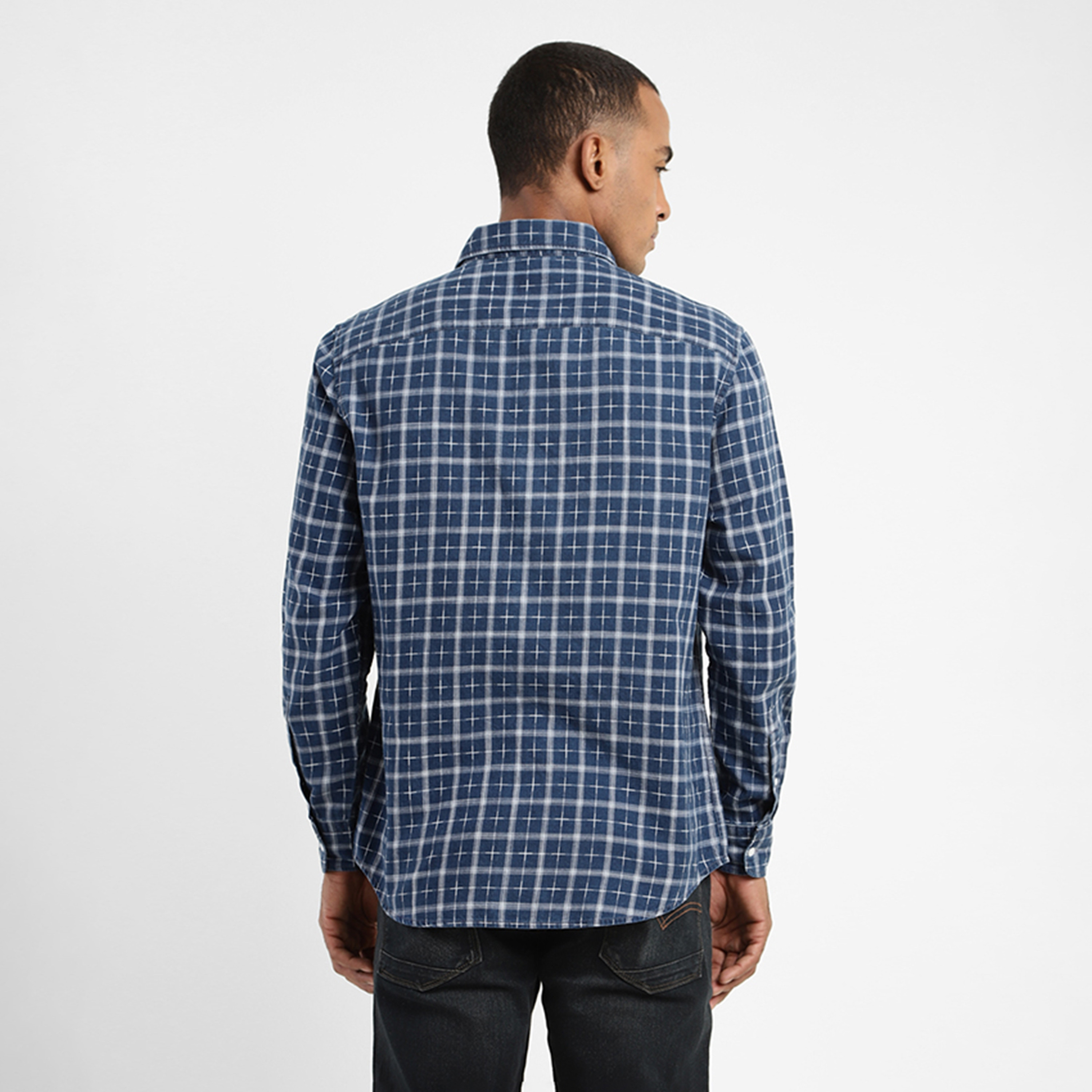 Levi's Checked Slim Fit Long Sleeves Casual Shirt-men-clothing-shirts-image-4