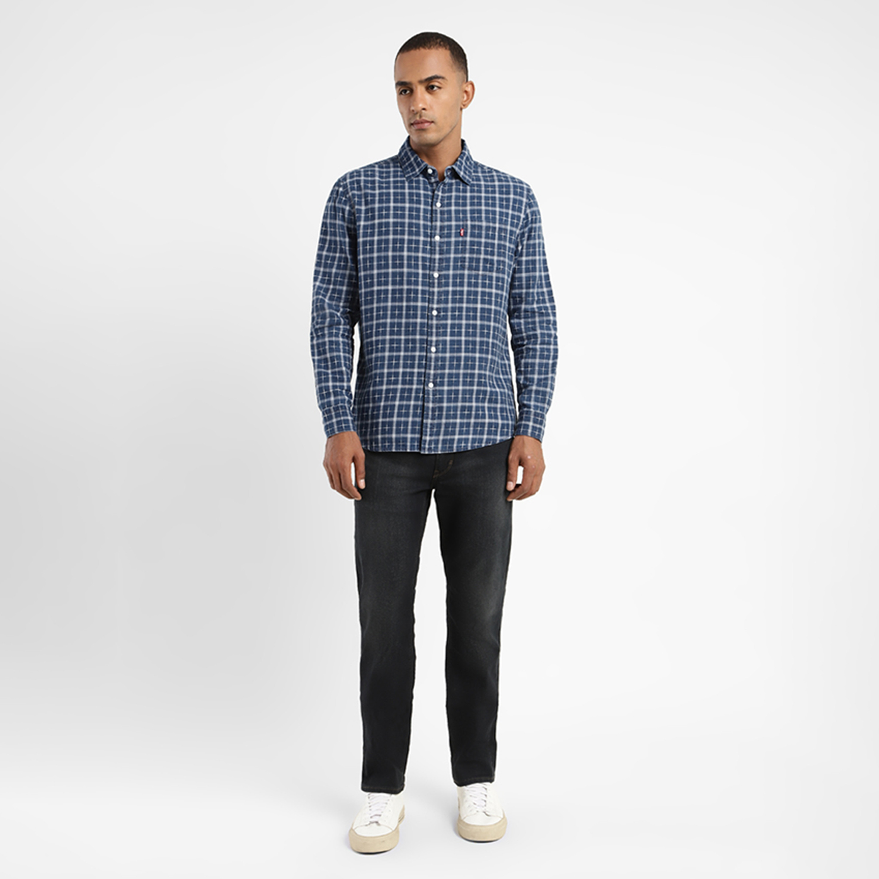 Levi's Checked Slim Fit Long Sleeves Casual Shirt-men-clothing-shirts-image-5