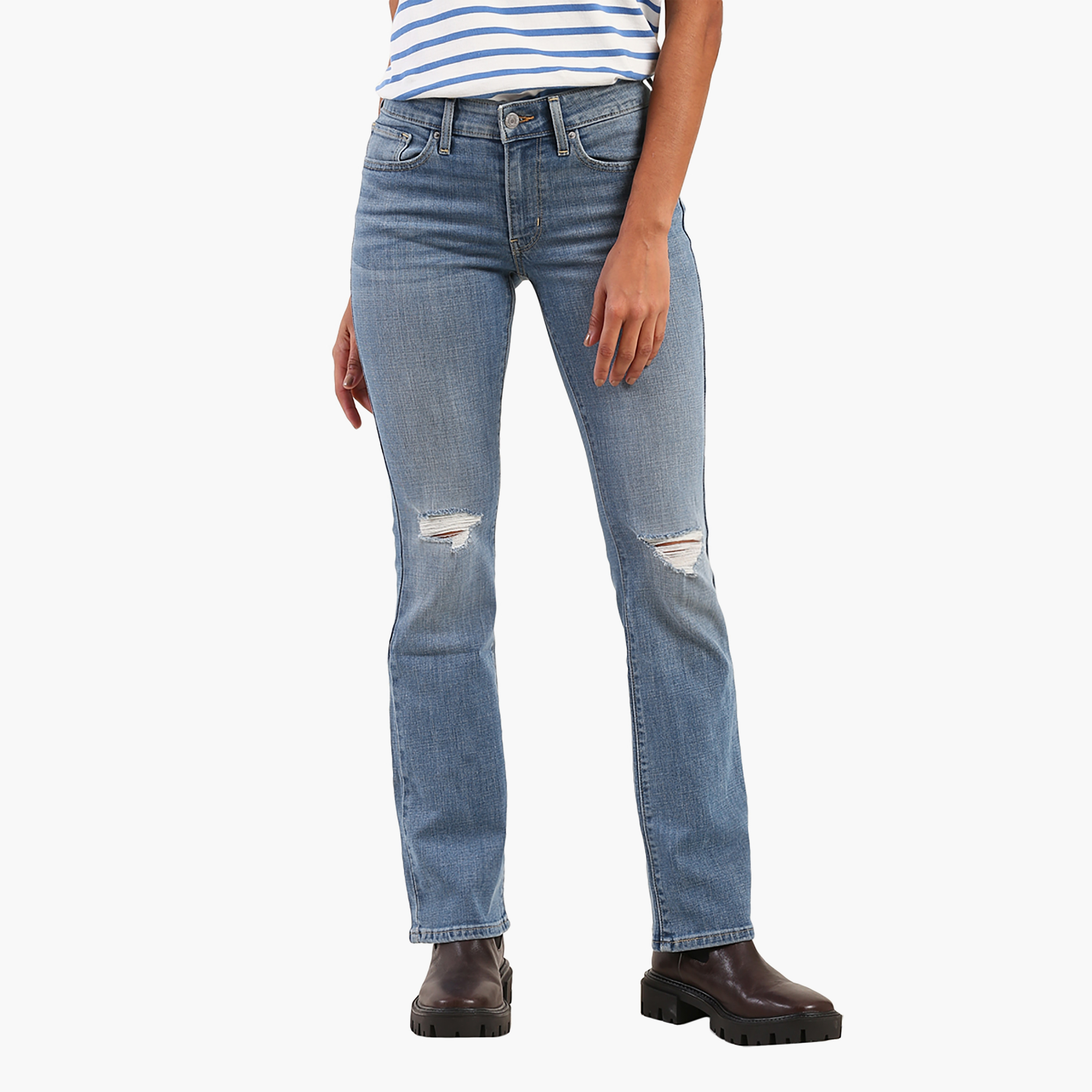 Levi's 715 regular Fit Blue 5 Pockets Women's Jeans-women-clothing-bottoms-jeans-image-1