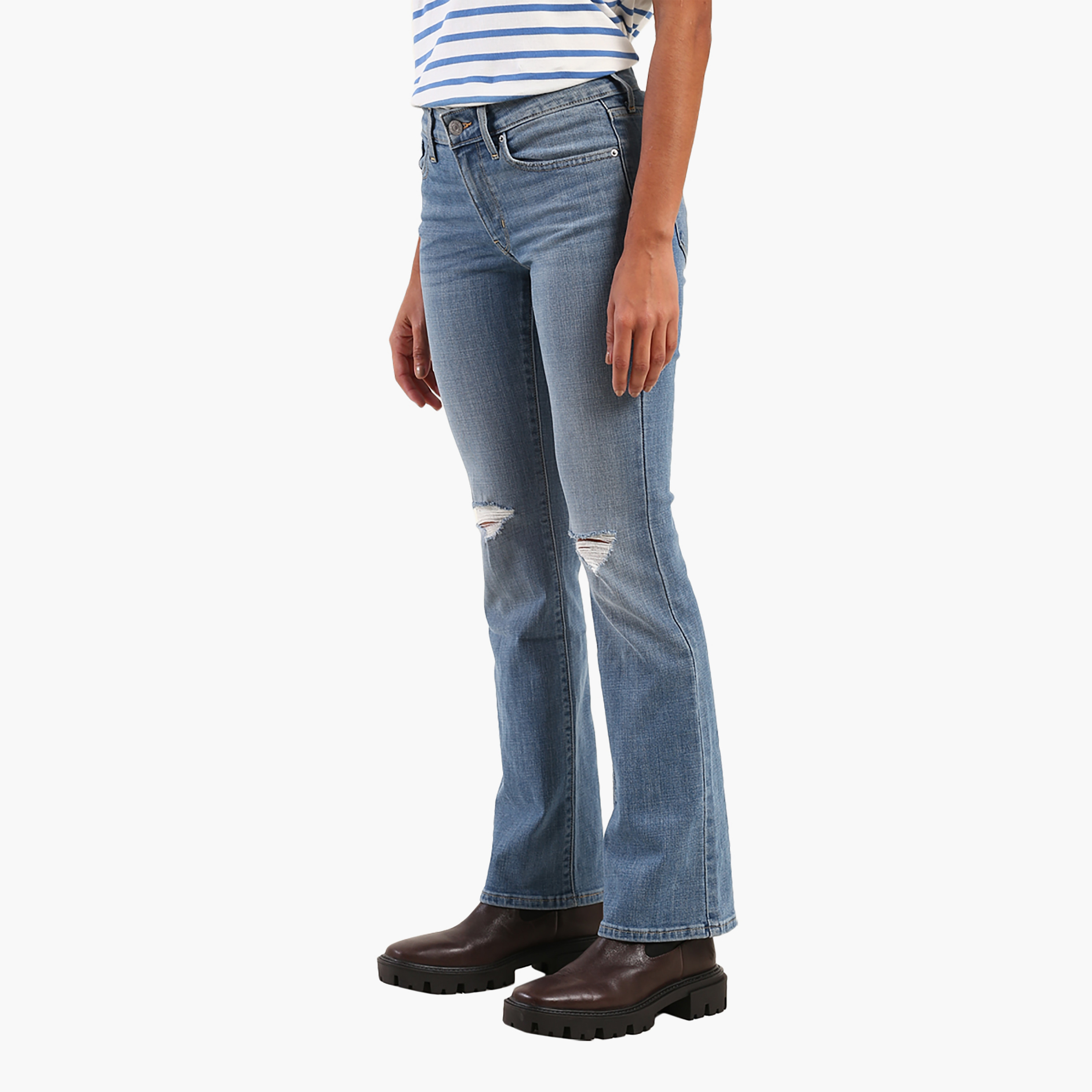 Levi's 715 regular Fit Blue 5 Pockets Women's Jeans-women-clothing-bottoms-jeans-image-3