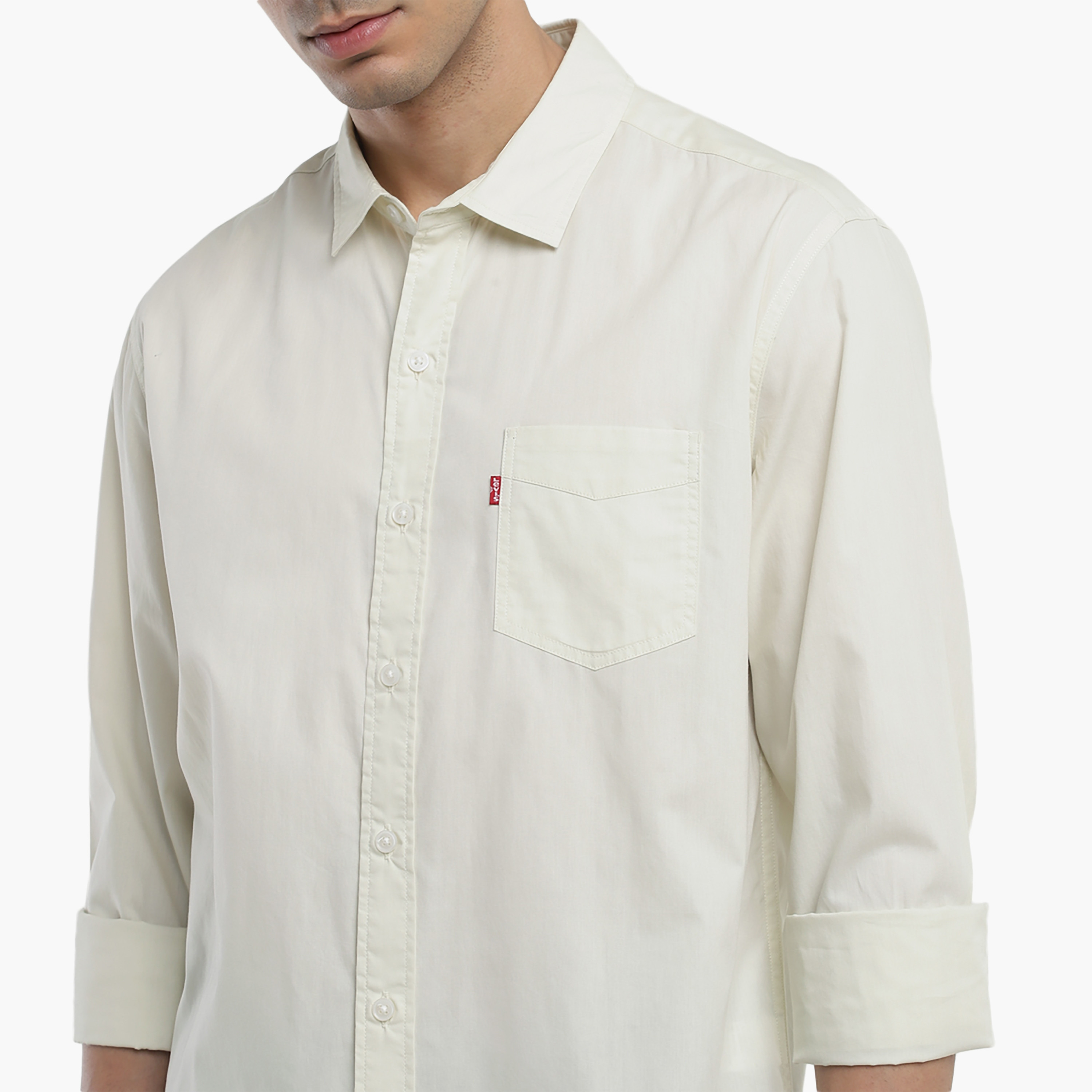 قميص بأكمام طويلة ذو ياقة سادة من ليفايز-men-clothing-shirts-image-2