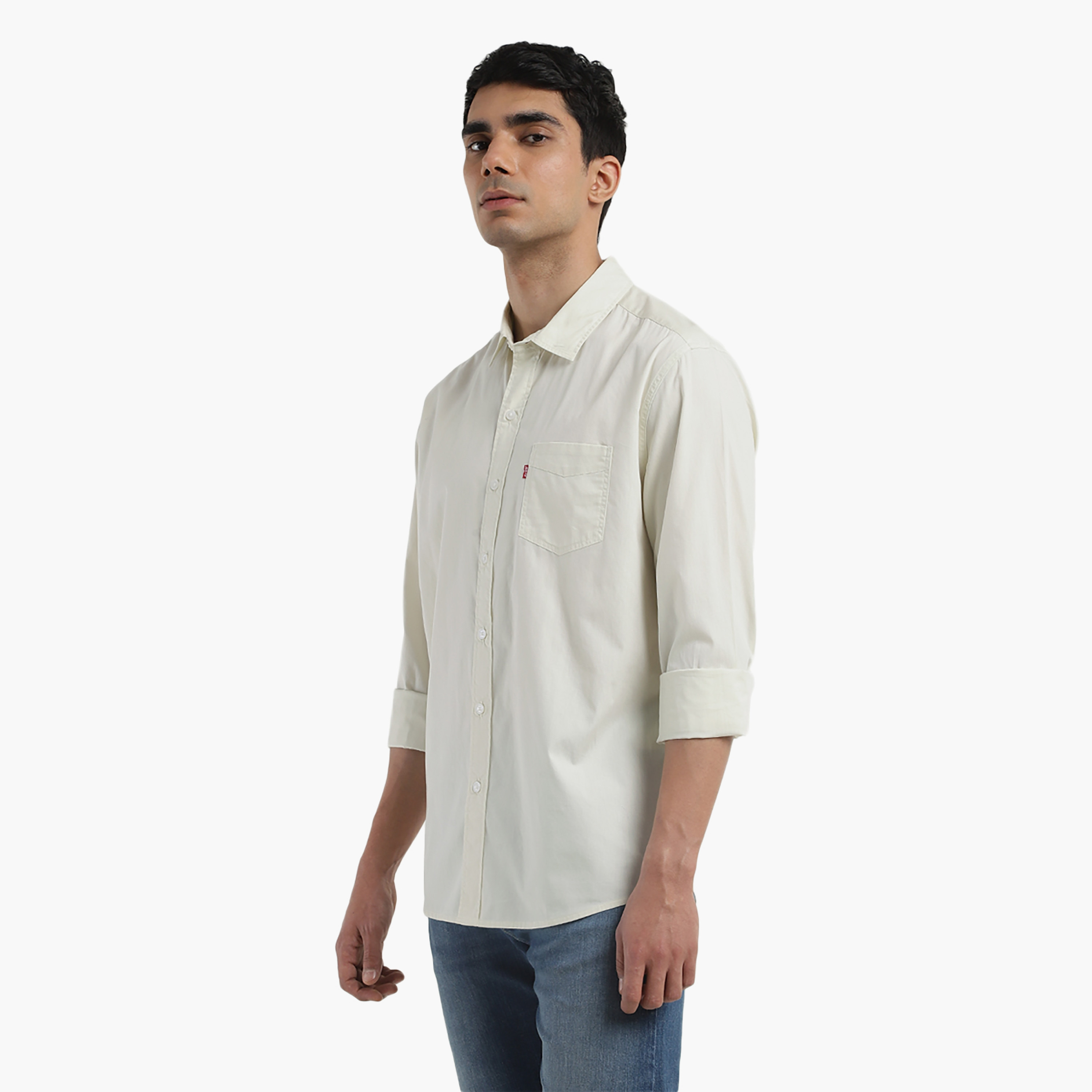 Levi's Plain Collared Long Sleeves Shirt-men-clothing-shirts-image-3