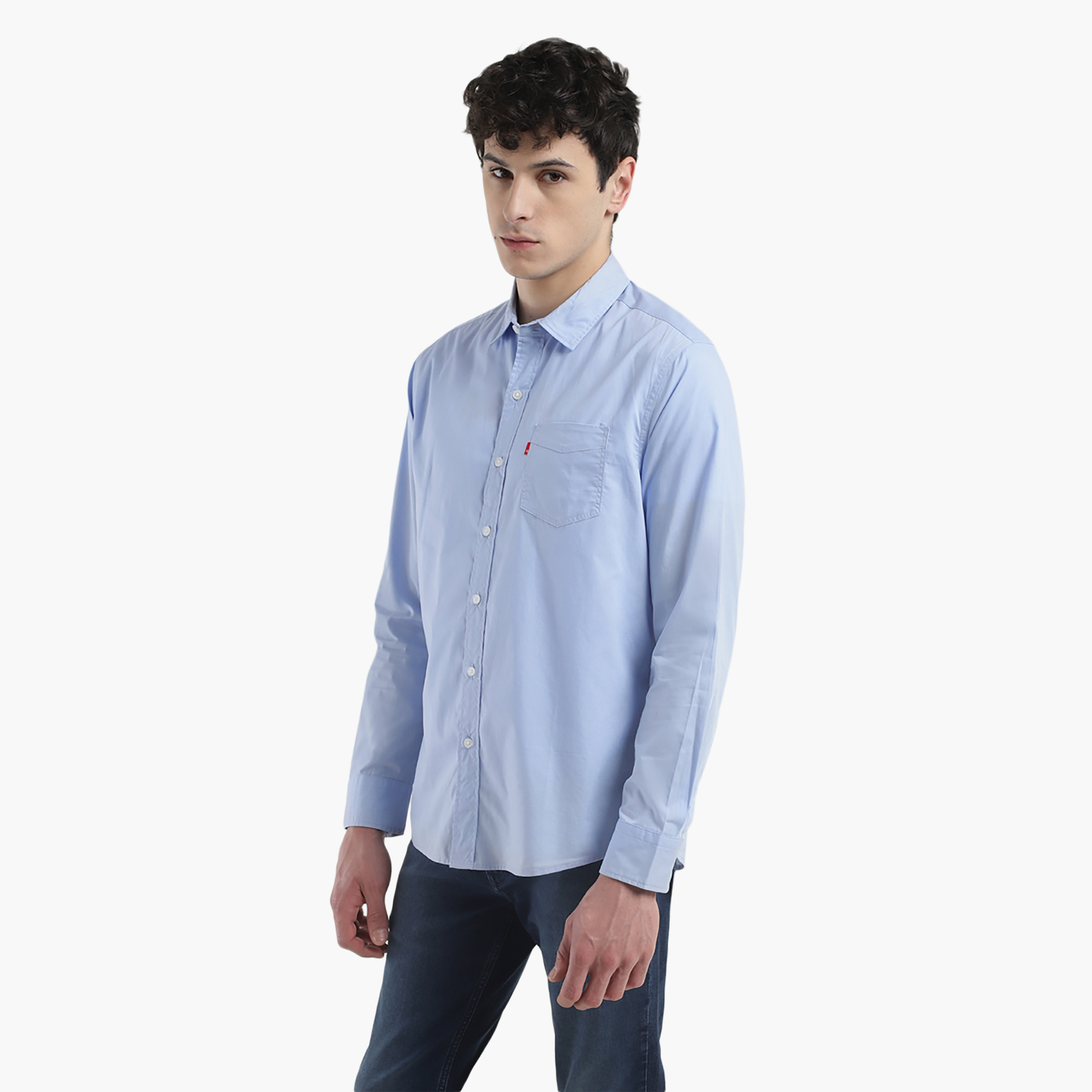 Levi's Plain Collared Long Sleeves Shirt-men-clothing-shirts-image-3