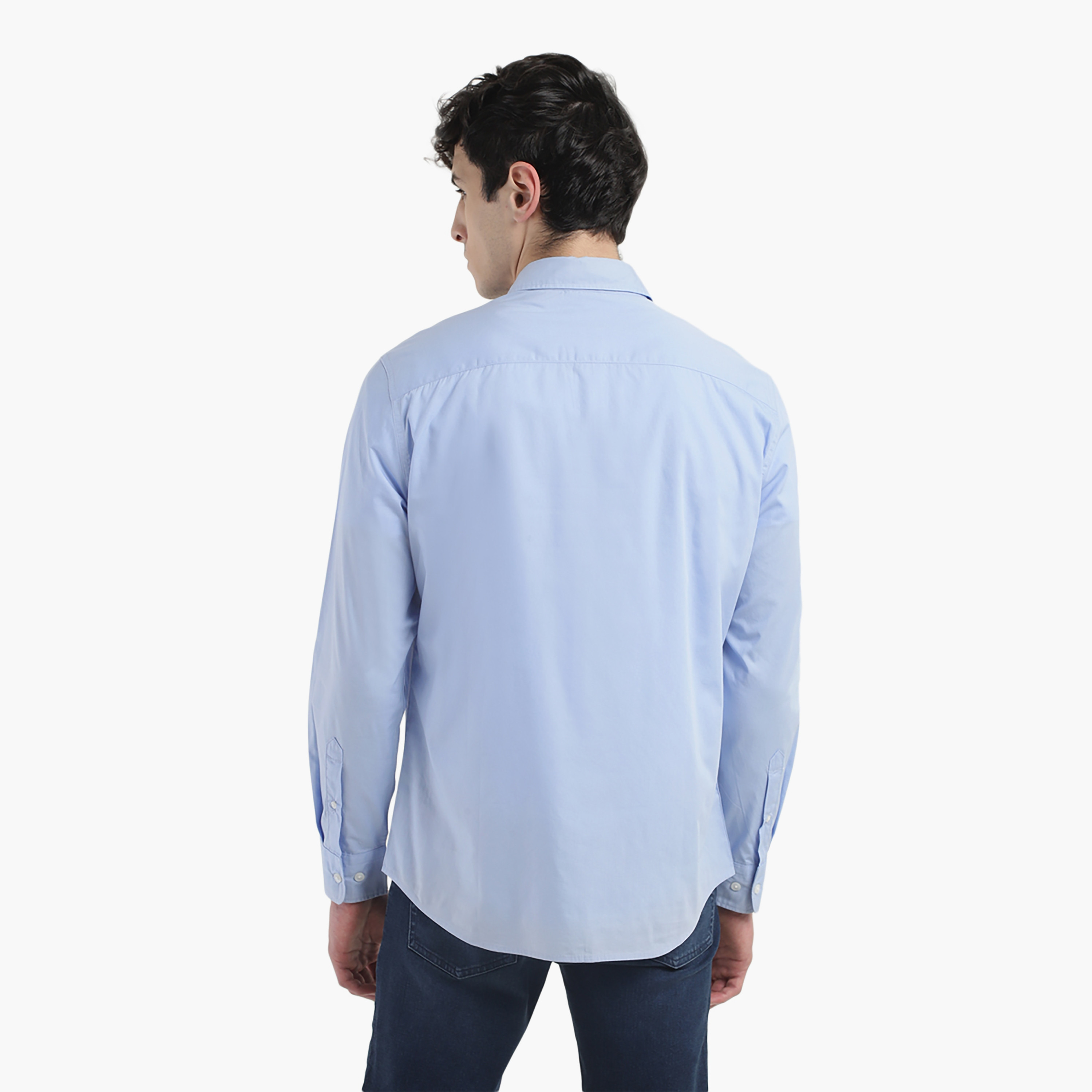Levi's Plain Collared Long Sleeves Shirt-men-clothing-shirts-image-4