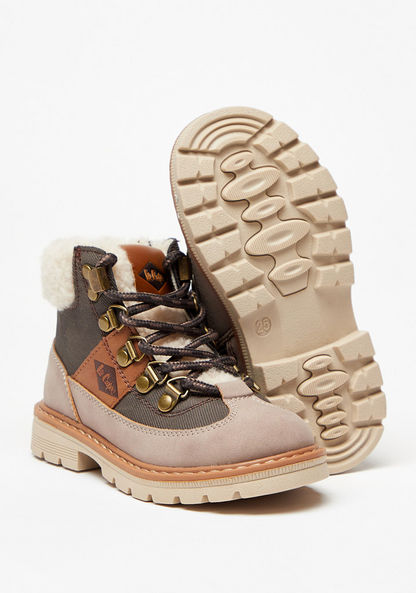 Lee Cooper Boys' High Cut Boots with Zip Closure