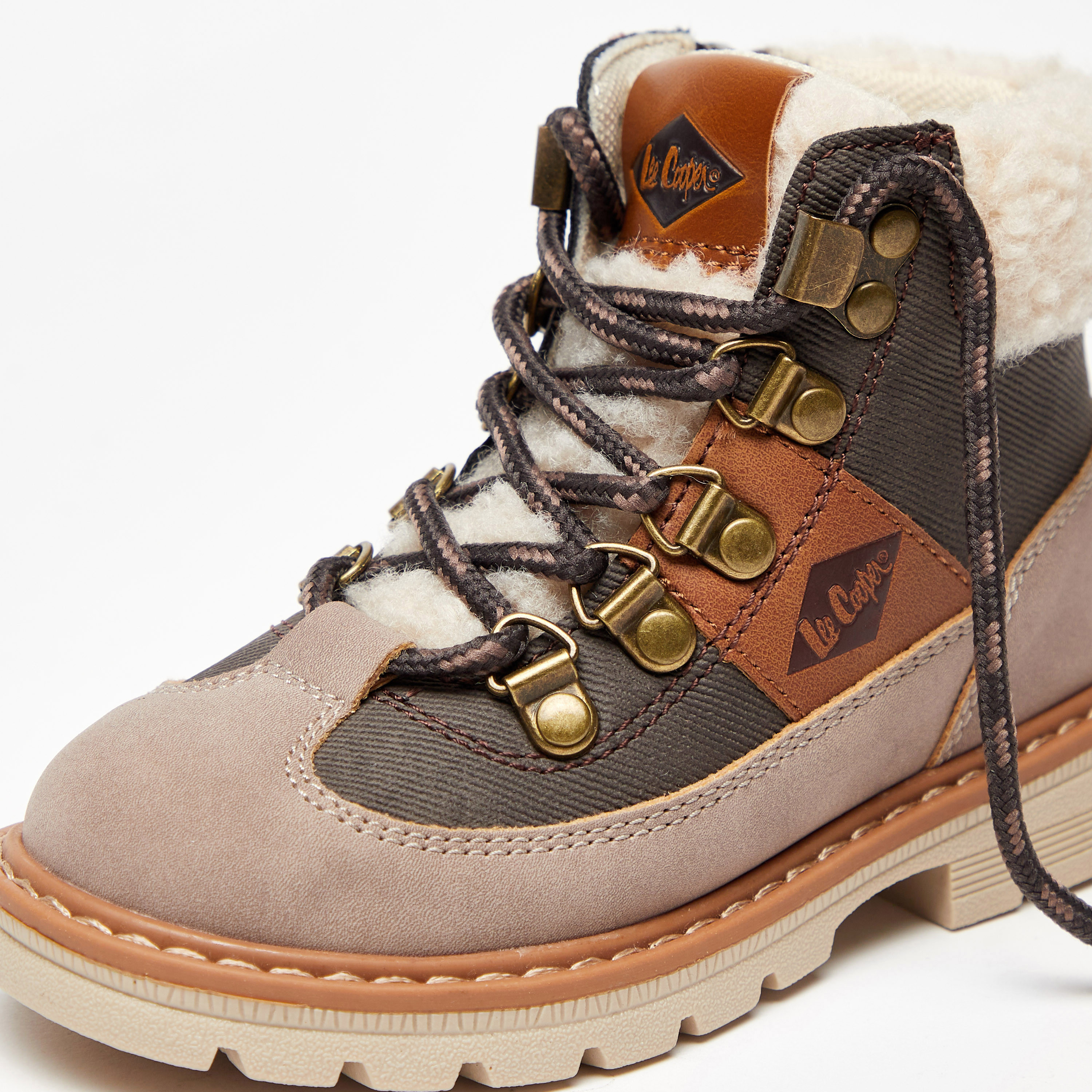 Lee Cooper Boys High Cut Boots with Zip Closure